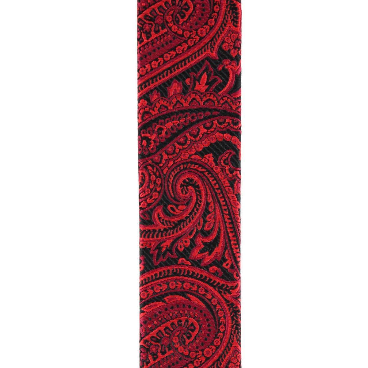Sobee Silk Button End Braces - Red