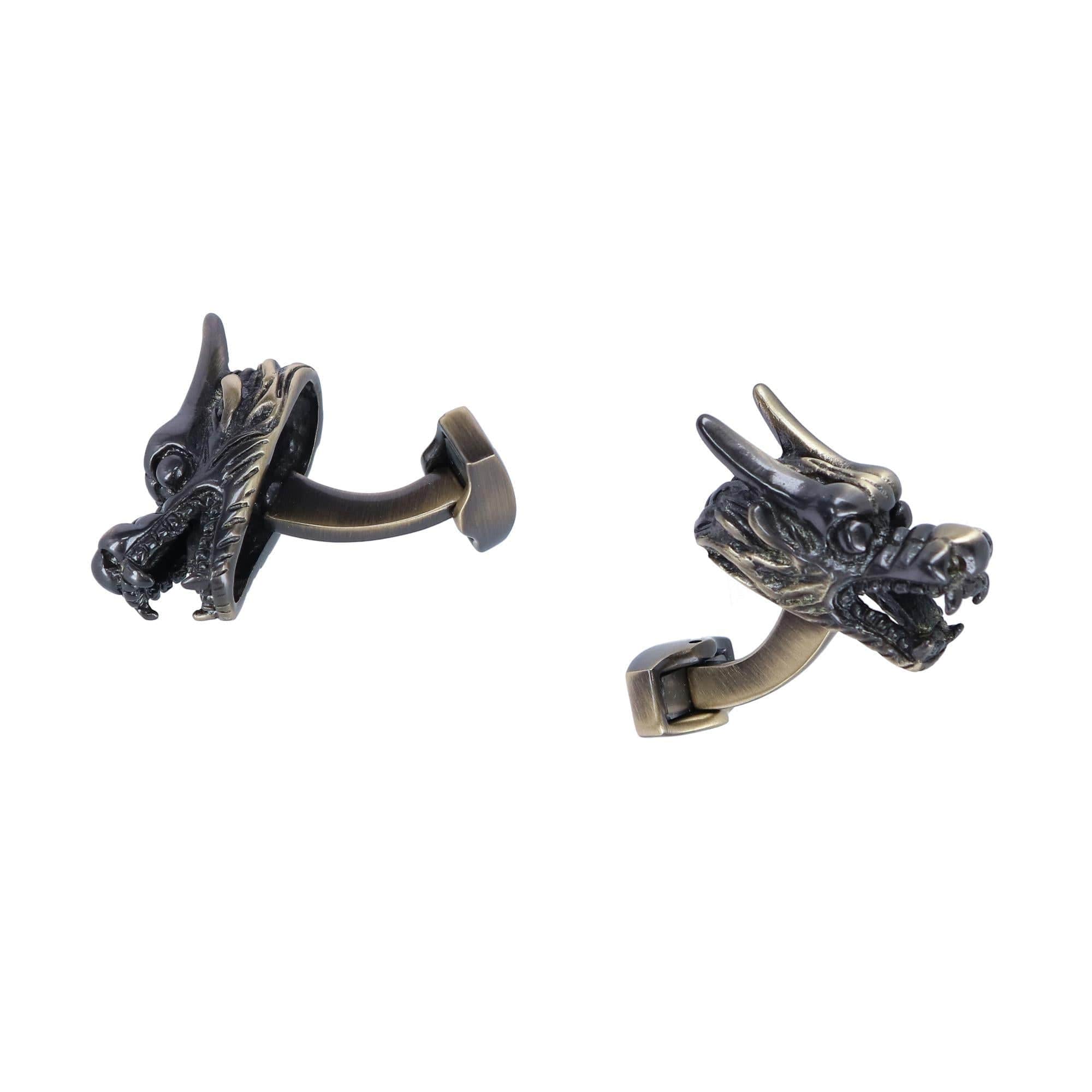 Guardian of Freedom Silk Brace and Brass Cufflink Set - Black