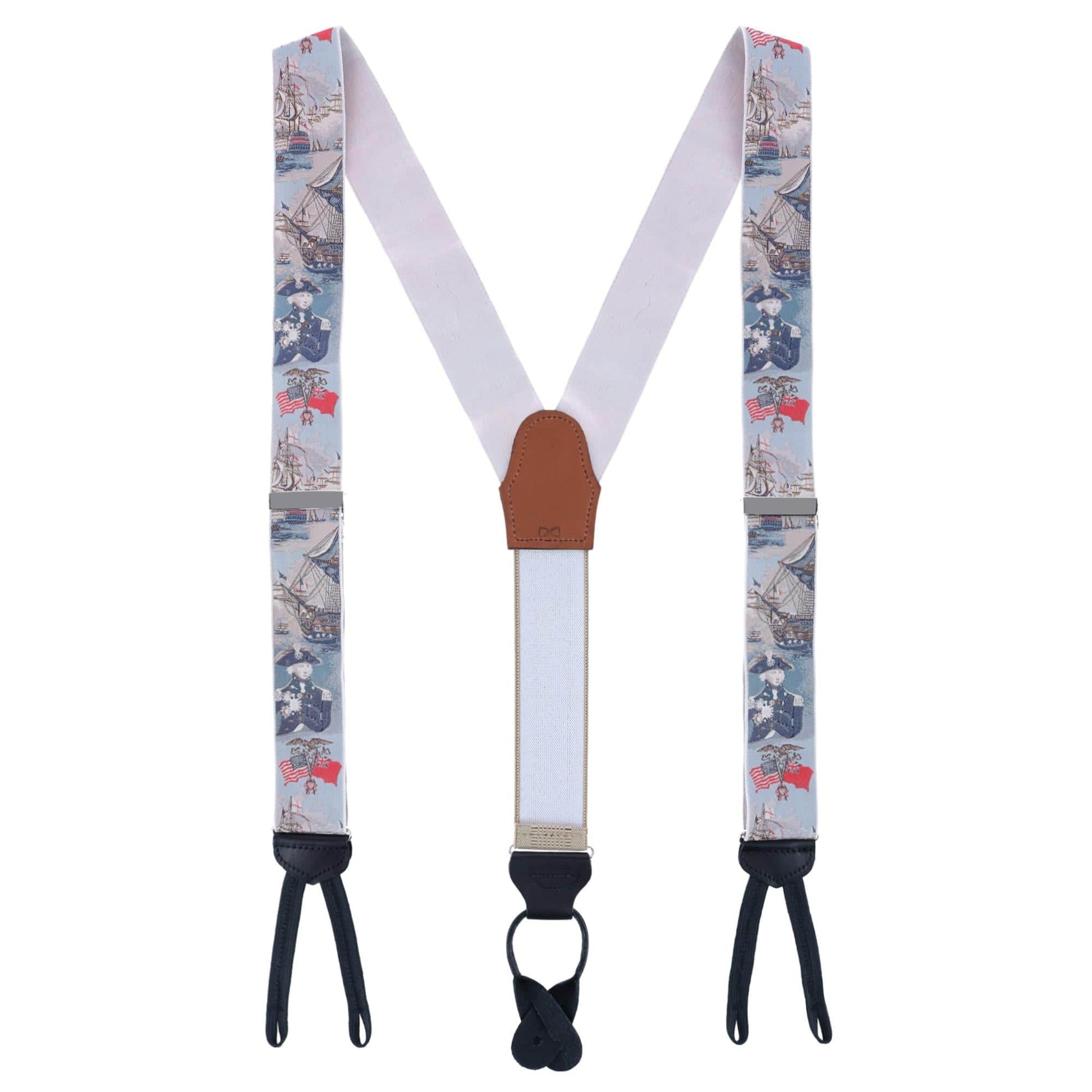 Limited Edition The Commander Woven Silk Formal End Braces - Multiple Colors