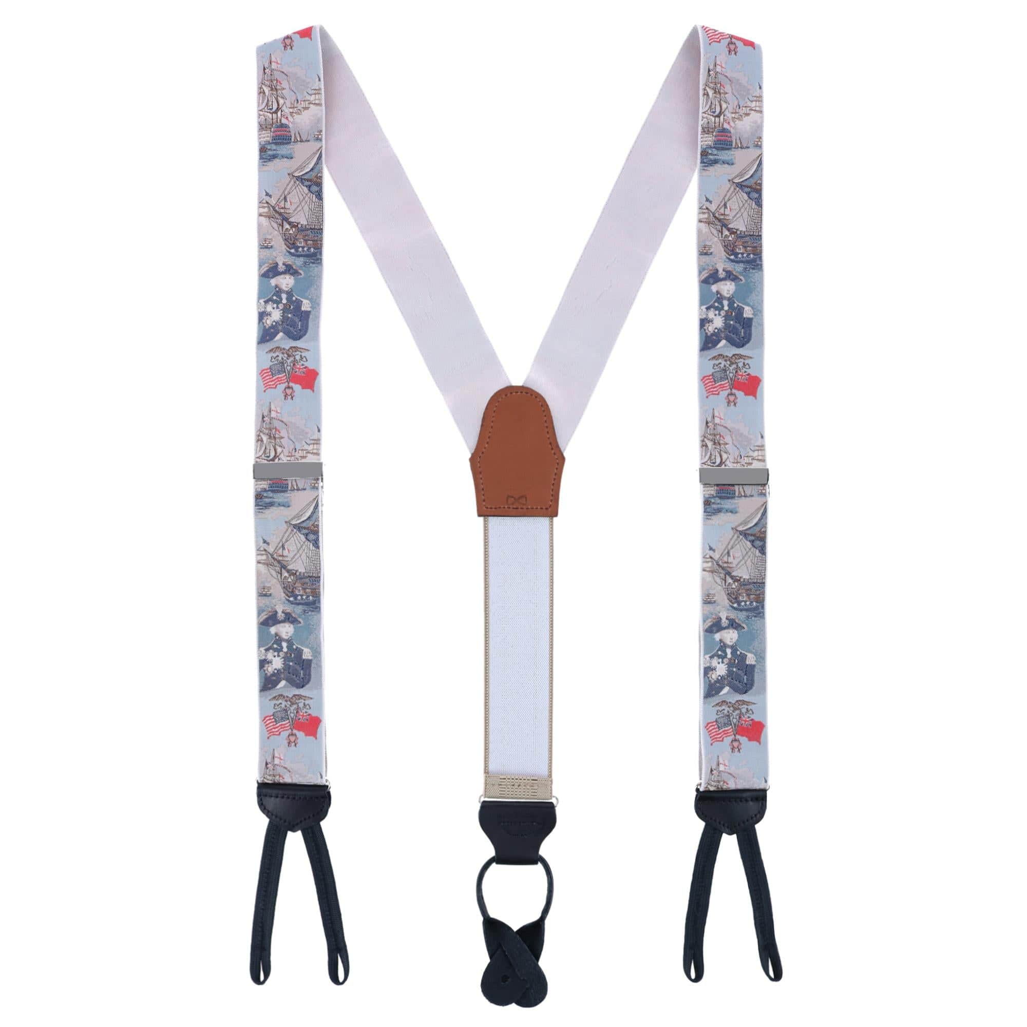 Limited Edition The Commander Woven Silk Formal End Braces - Multiple Colors