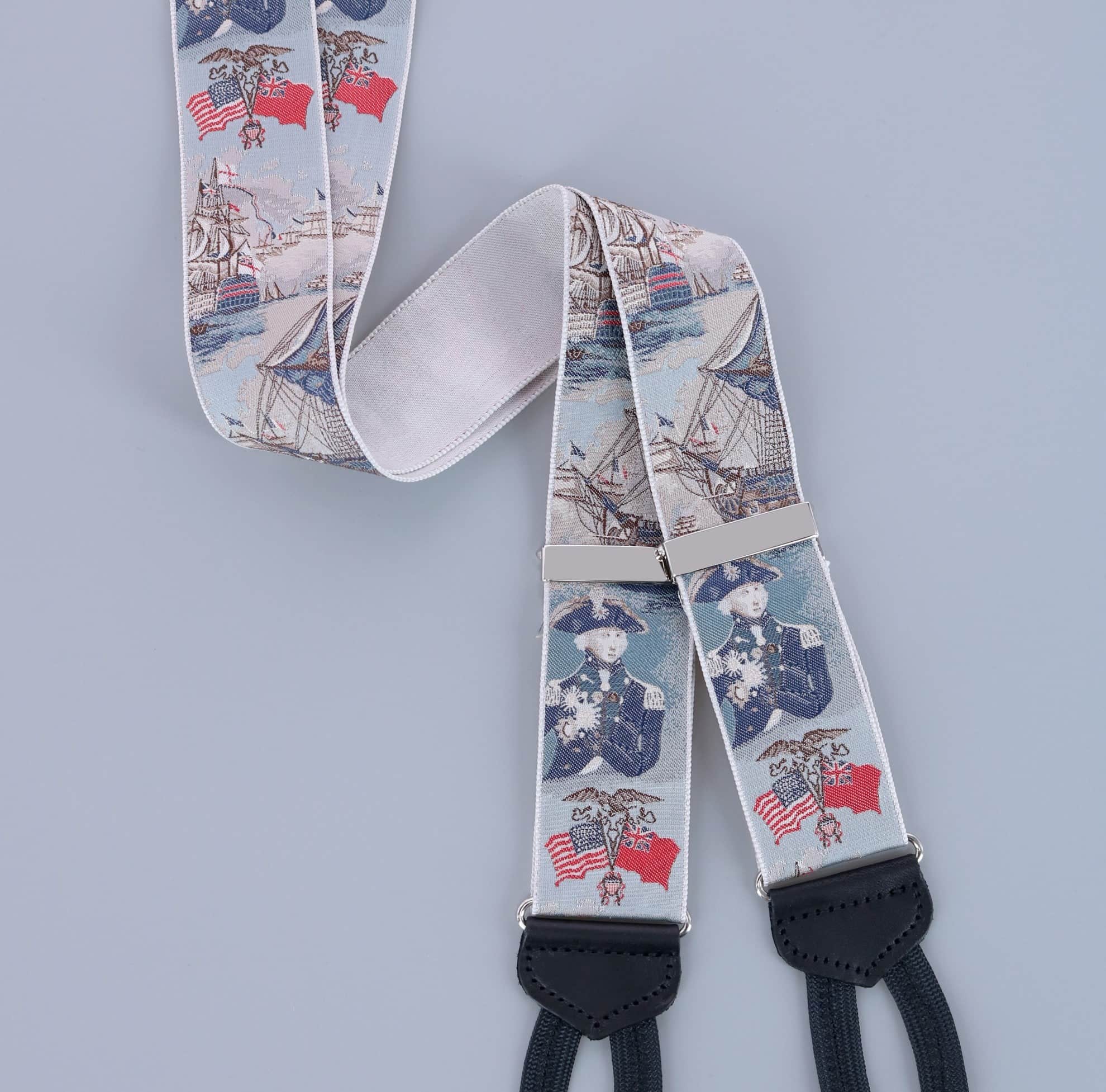 Limited Edition The Commander Woven Silk Formal End Braces by