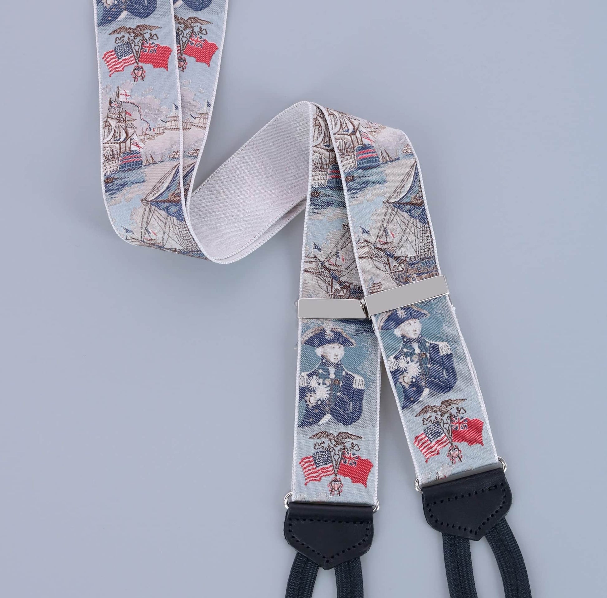 Limited Edition The Commander Woven Silk Formal End Braces - Multiple Colors
