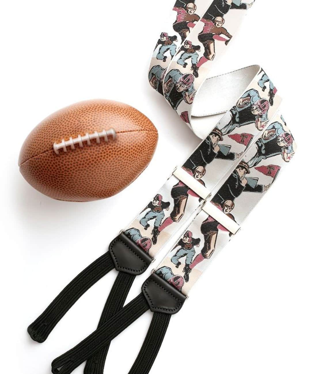 Retro Pattern Leatherheads Limited Run Silk Braces - Multiple