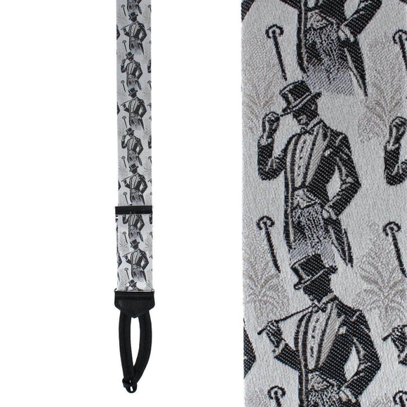 Ambrose Dapper Night Silk Formal End Braces