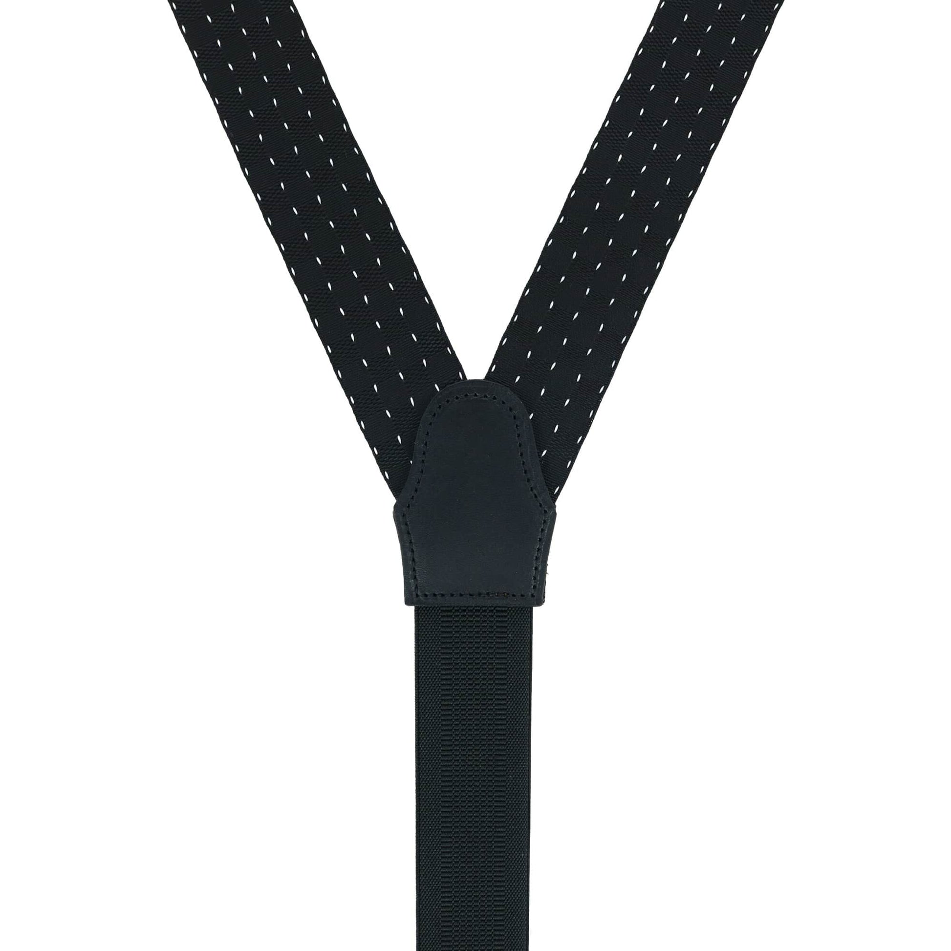 Pin Dot Formal End Braces - Black/White