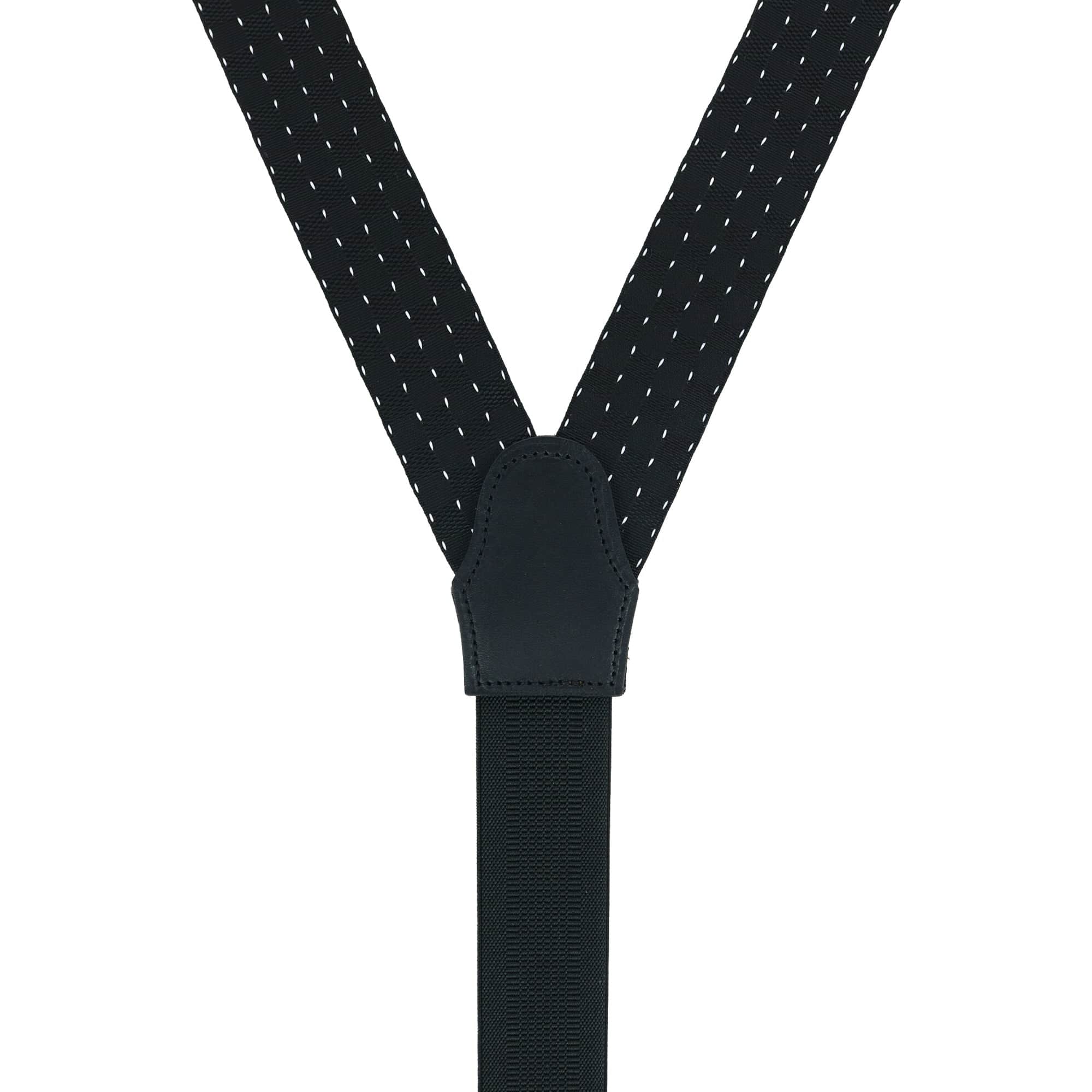 Pin Dot Formal End Braces - Black/White