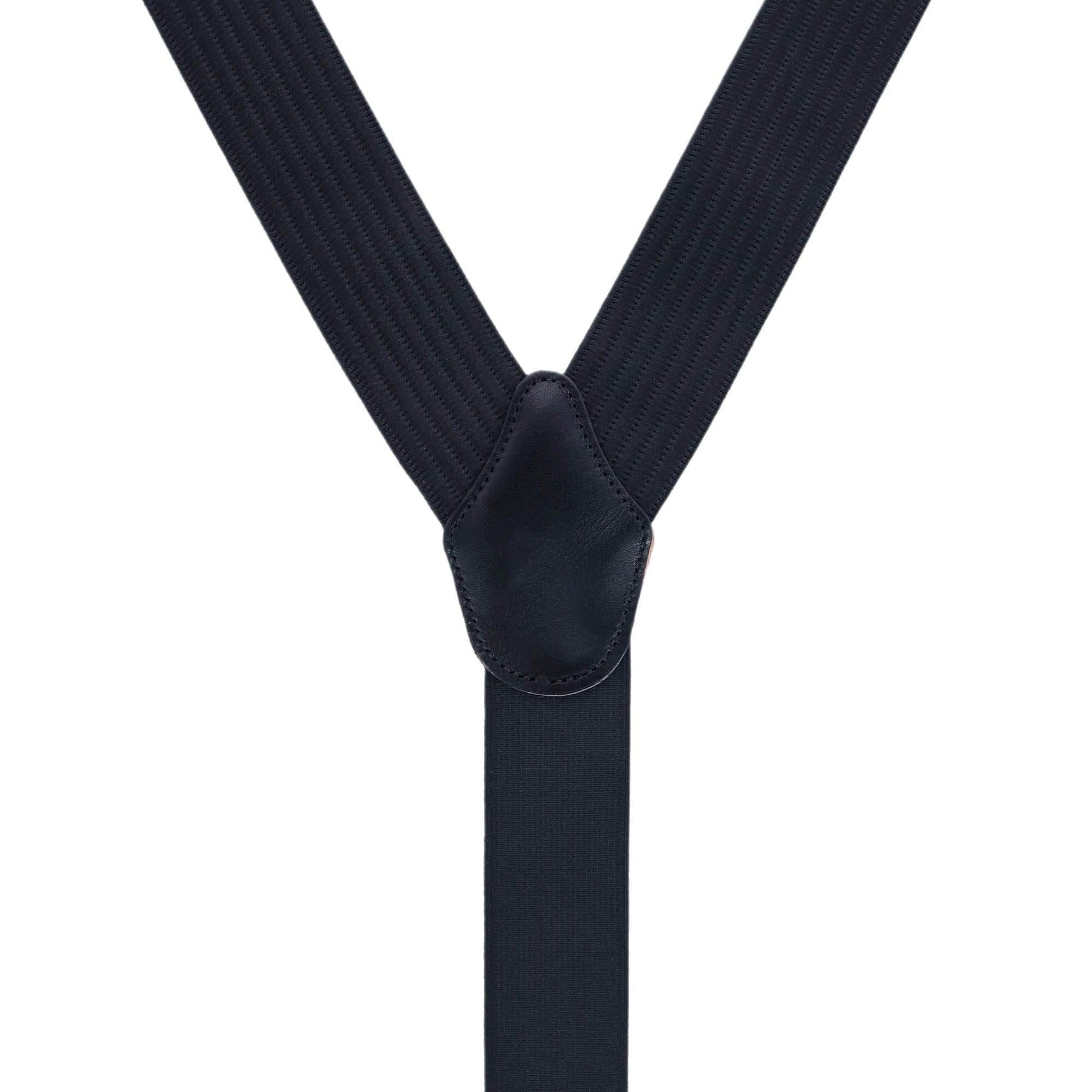 Regal 35mm Vertical Striped Formal End Braces - Black