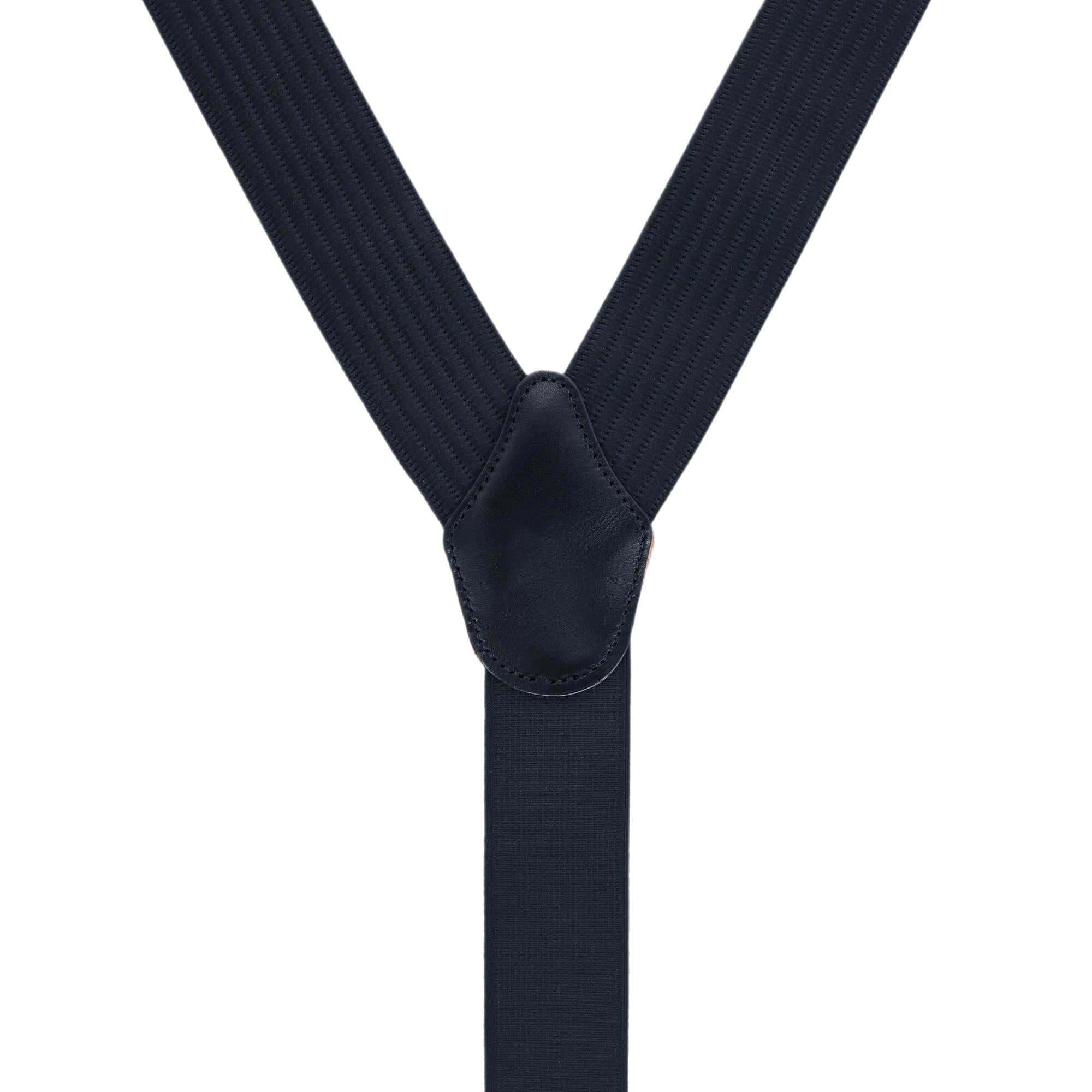 Regal 35mm Vertical Striped Formal End Braces - Black