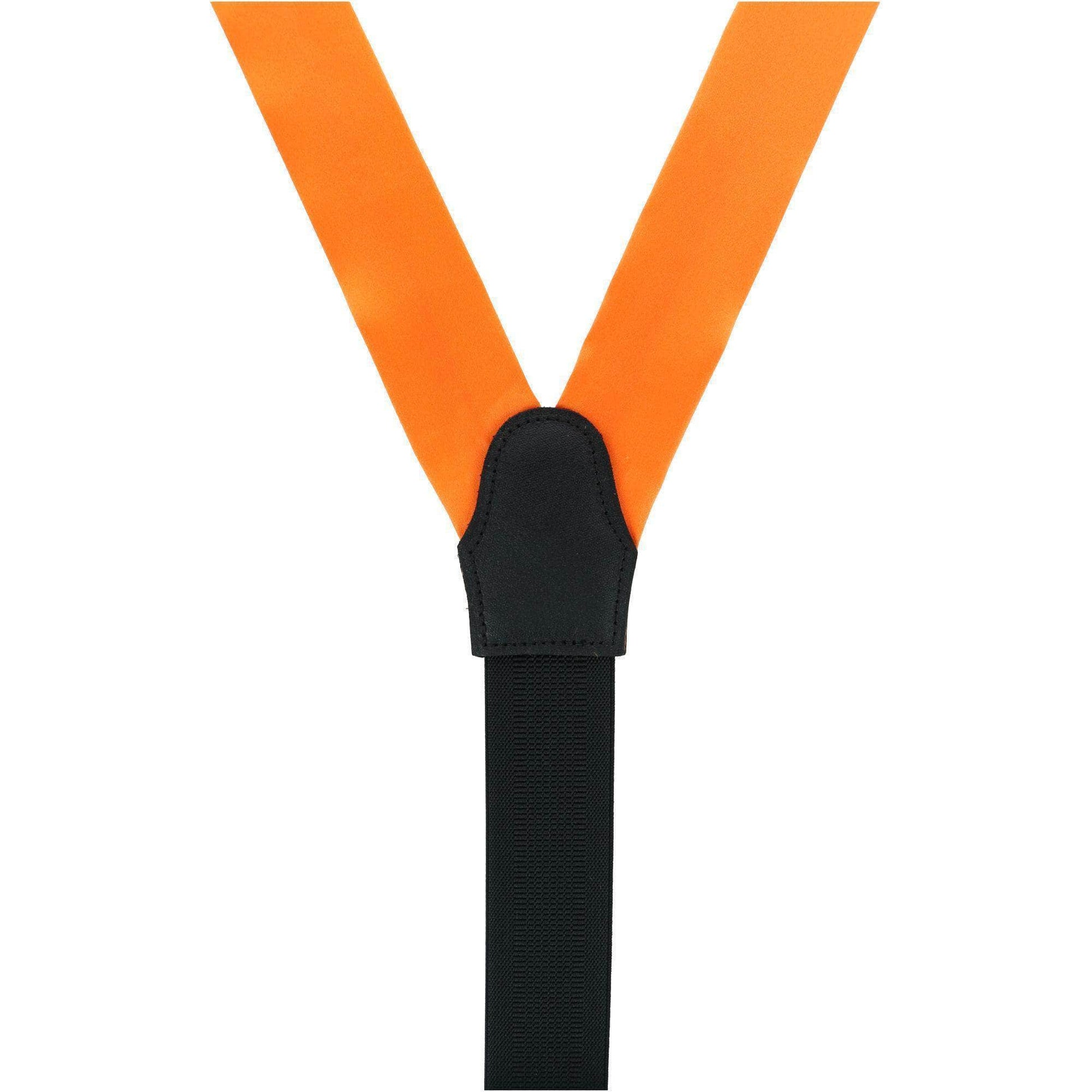 Sutton Solid Color Silk Formal End Braces 35mm Y-Back - Pumpkin