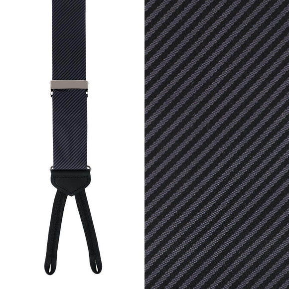 Leyton Diagonal Lined Tone on Tone Silk Formal Braces