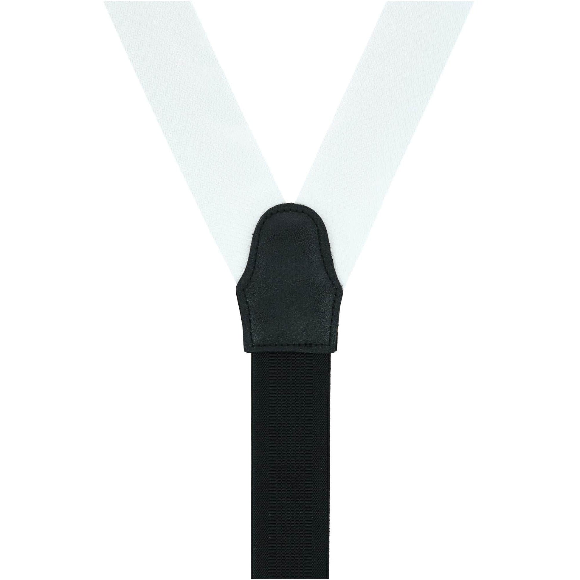 The Monte Bello Interlocked Silk Formal Braces - White