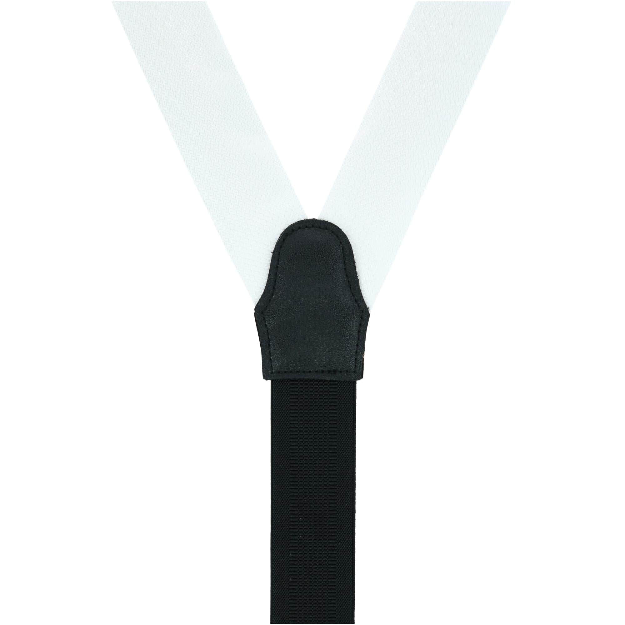 The Monte Bello Interlocked Silk Formal Braces - White