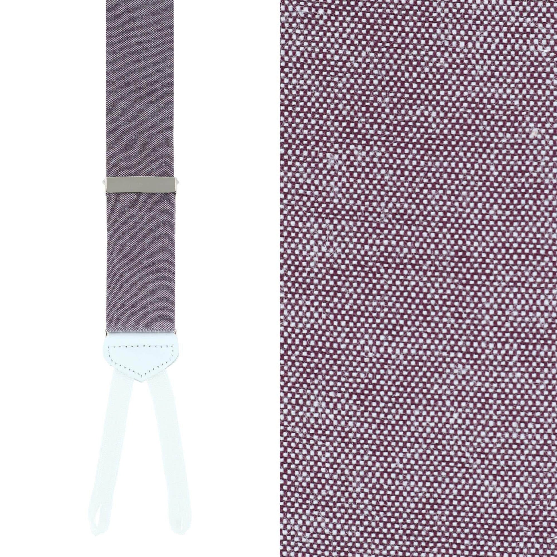 Louisville Chambray Formal End Braces - Purple