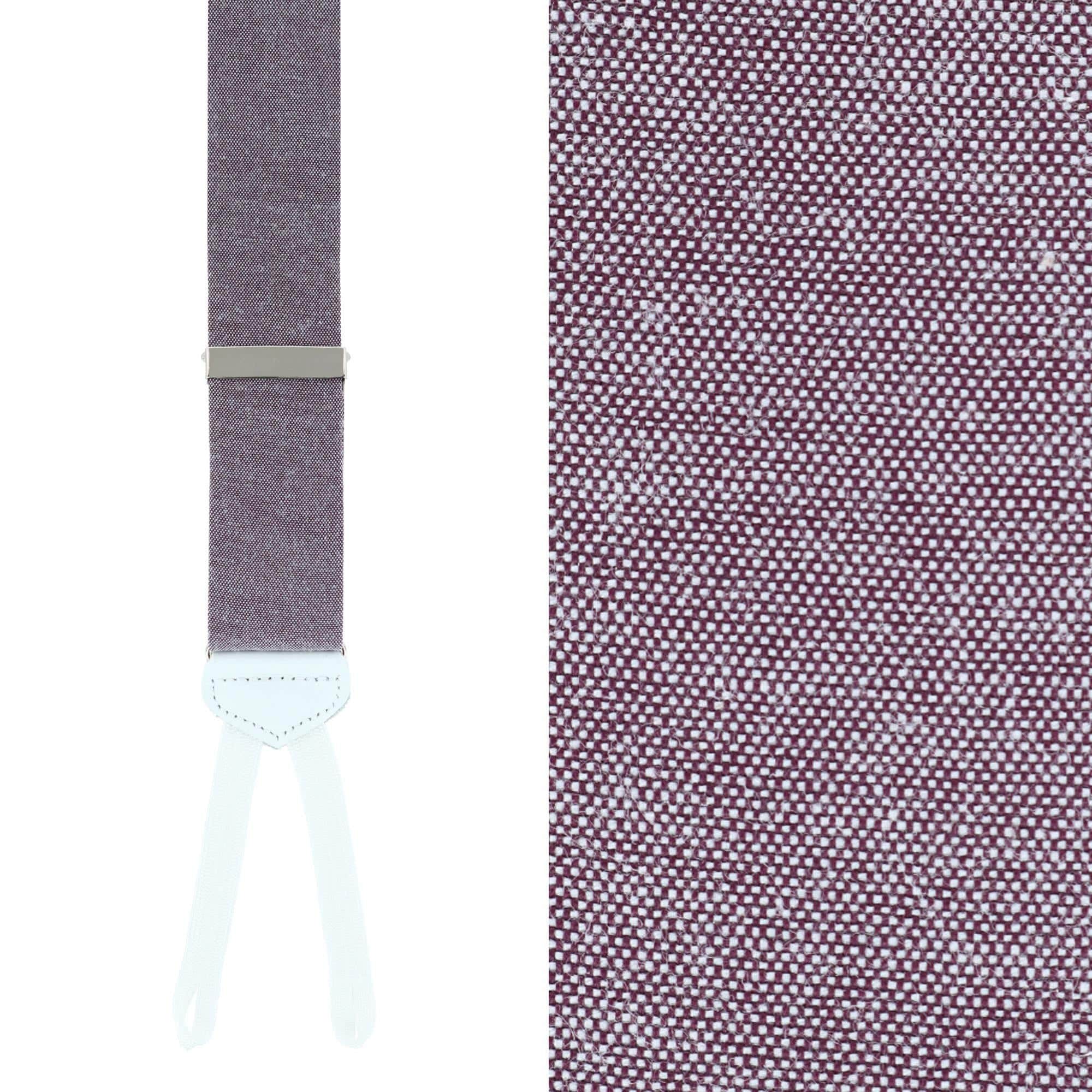Louisville Chambray Formal End Braces - Purple