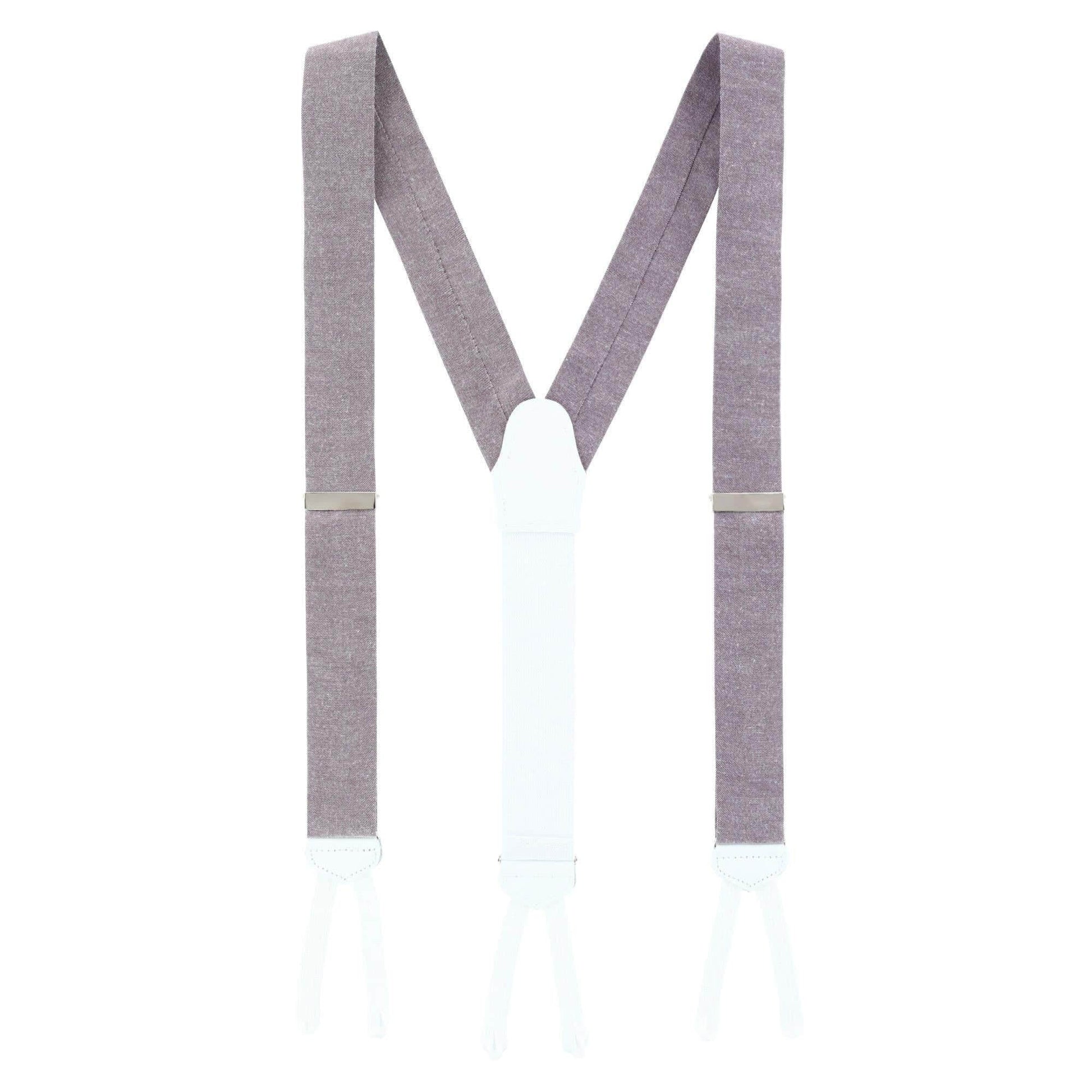 Louisville Chambray Formal End Braces - Purple