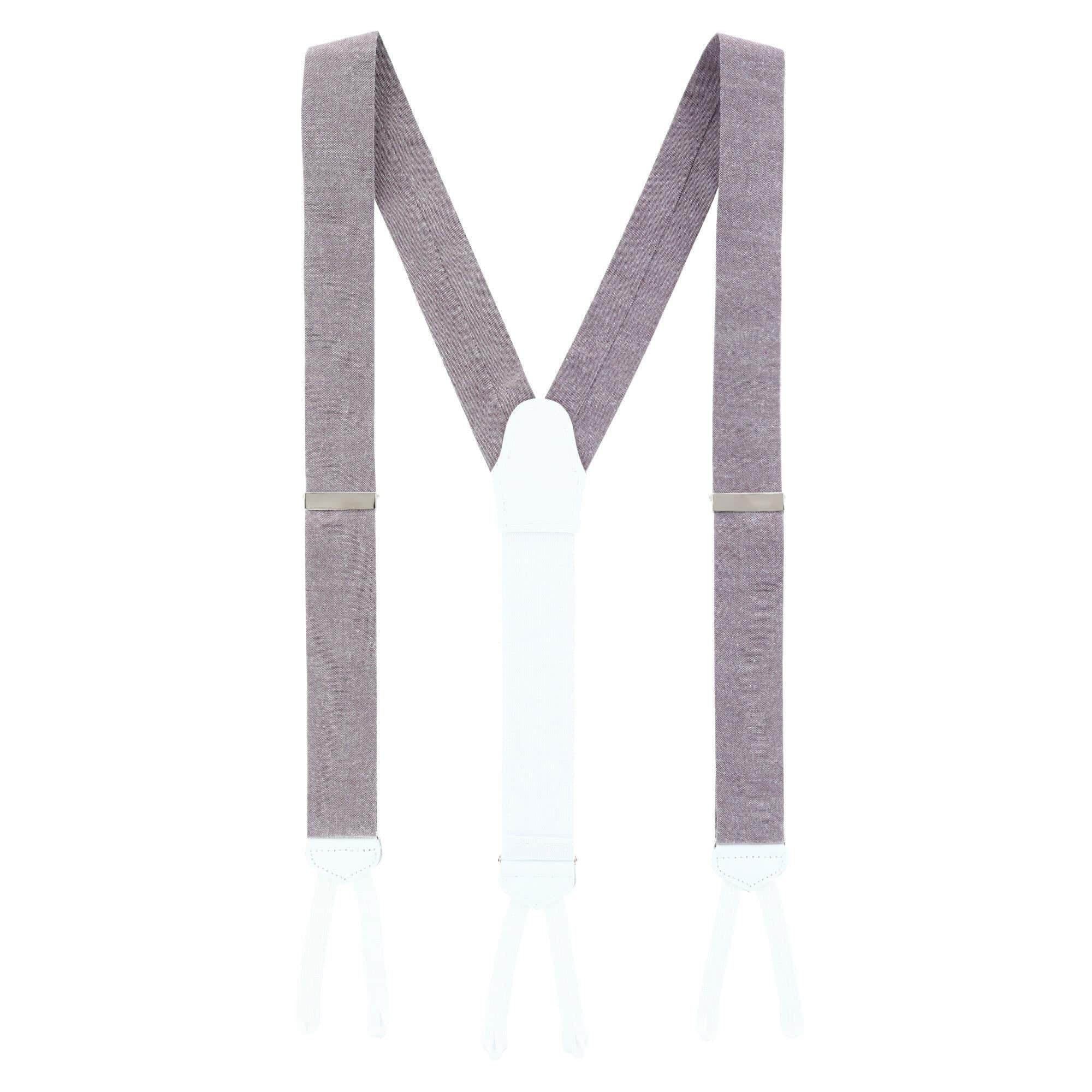 Louisville Chambray Formal End Braces - Purple