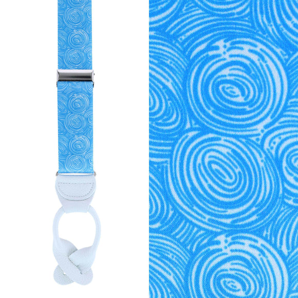 The Painter's Fantasy Silk Button End Braces