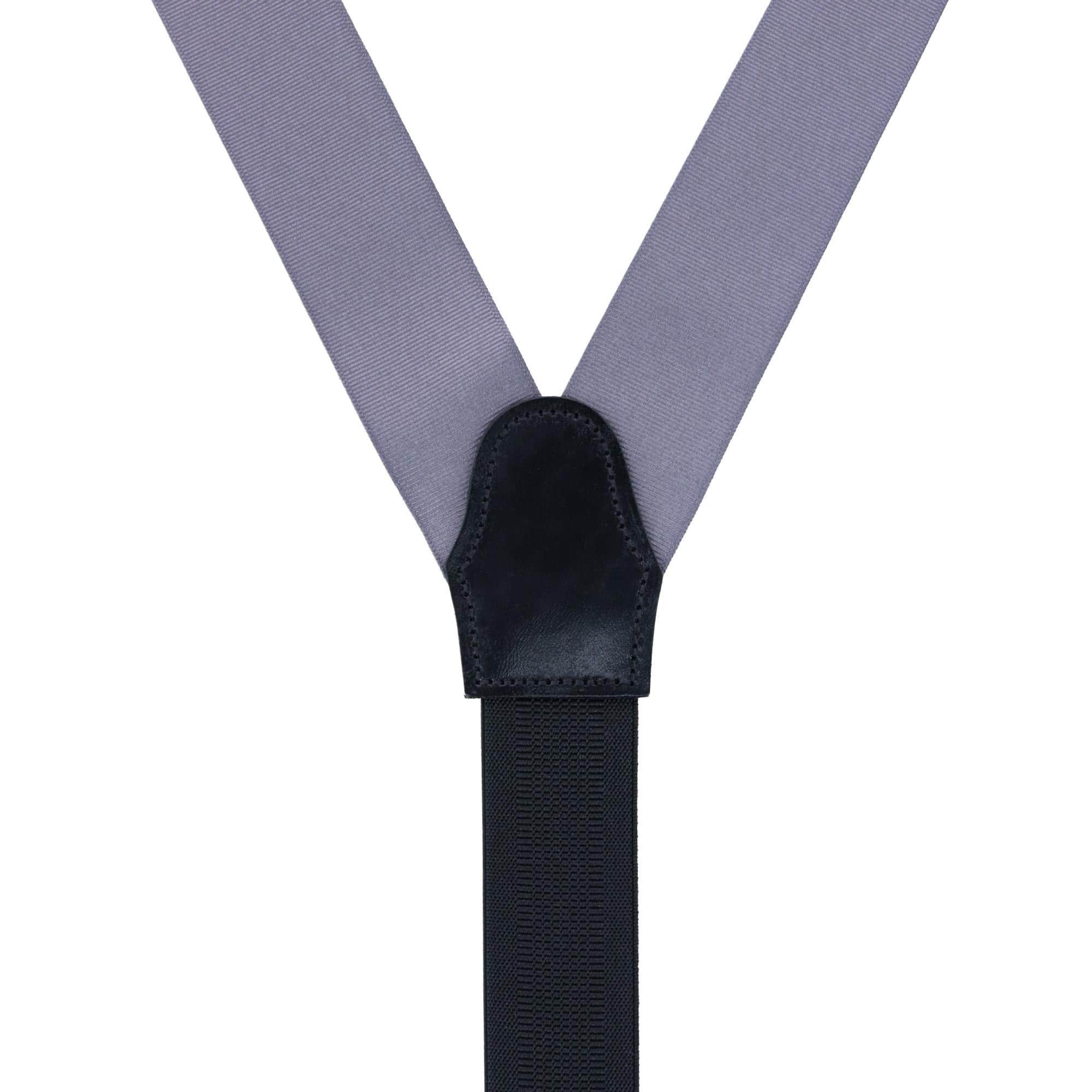 Phoenix 38mm Grosgrain Non Stretch Ribbon Button End Braces - Smokey  Grey
