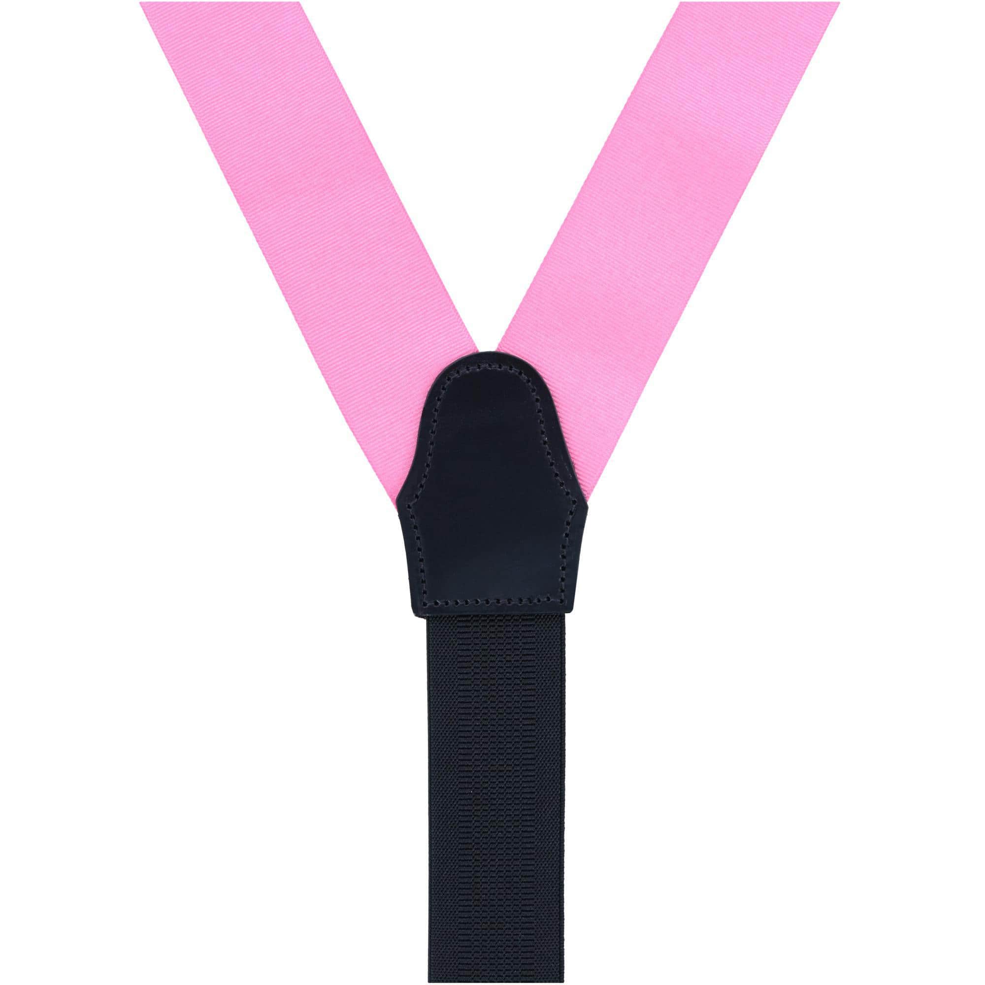 Phoenix 38mm Grosgrain Non Stretch Ribbon Button End Braces - Dark Pink