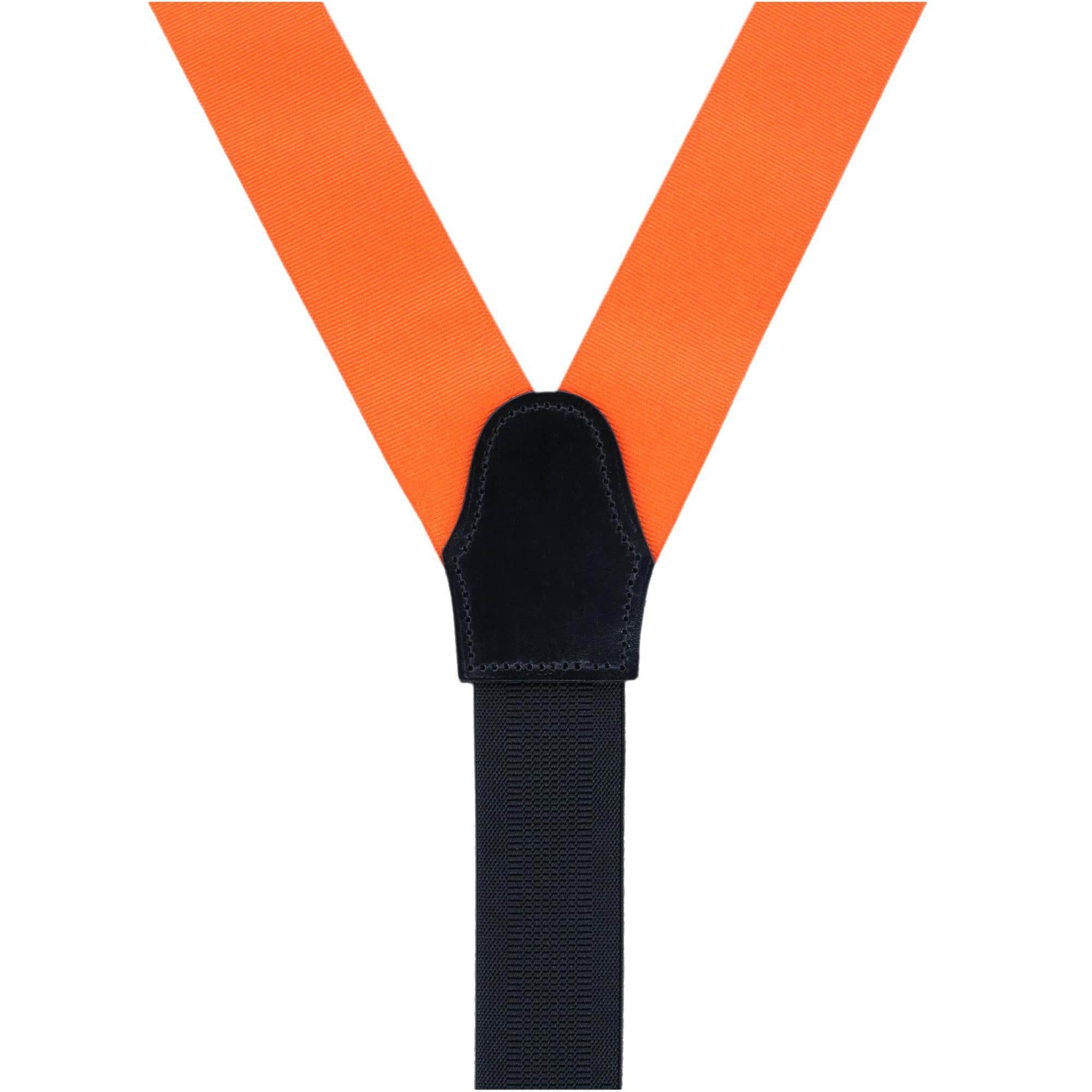 Phoenix 38mm Grosgrain Non Stretch Ribbon Button End Braces - Pumpkin