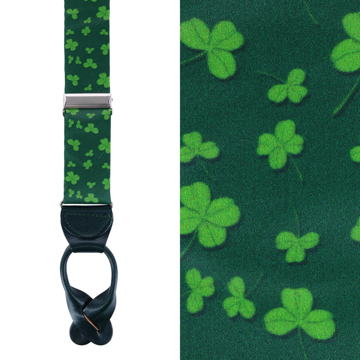 Shamrock Silk Button End Brace