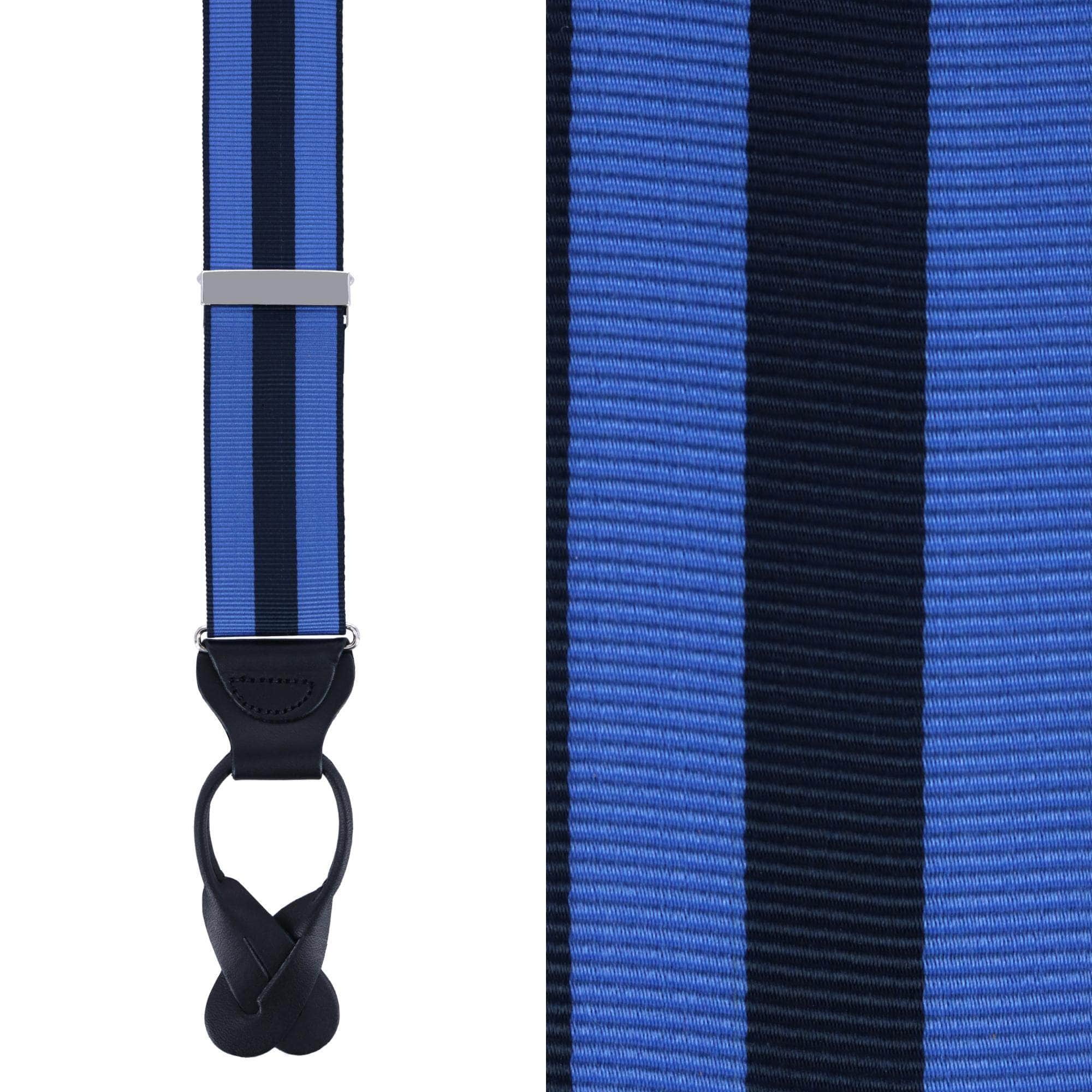 Balint 38MM Striped Non Stretch Grosgrain Button End Braces