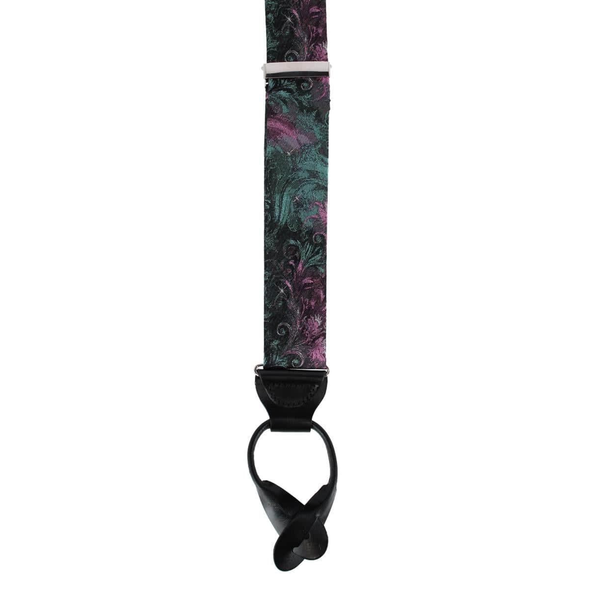 The Arcane Storm Silk Button End Novelty Braces - Multiple