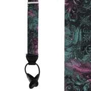The Arcane Storm Silk Button End Novelty Braces