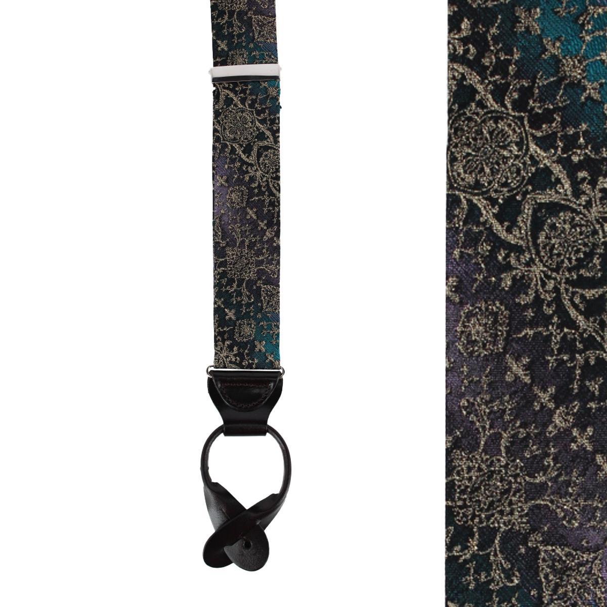 The Spellbound Brocade Silk Button End Novelty Brace