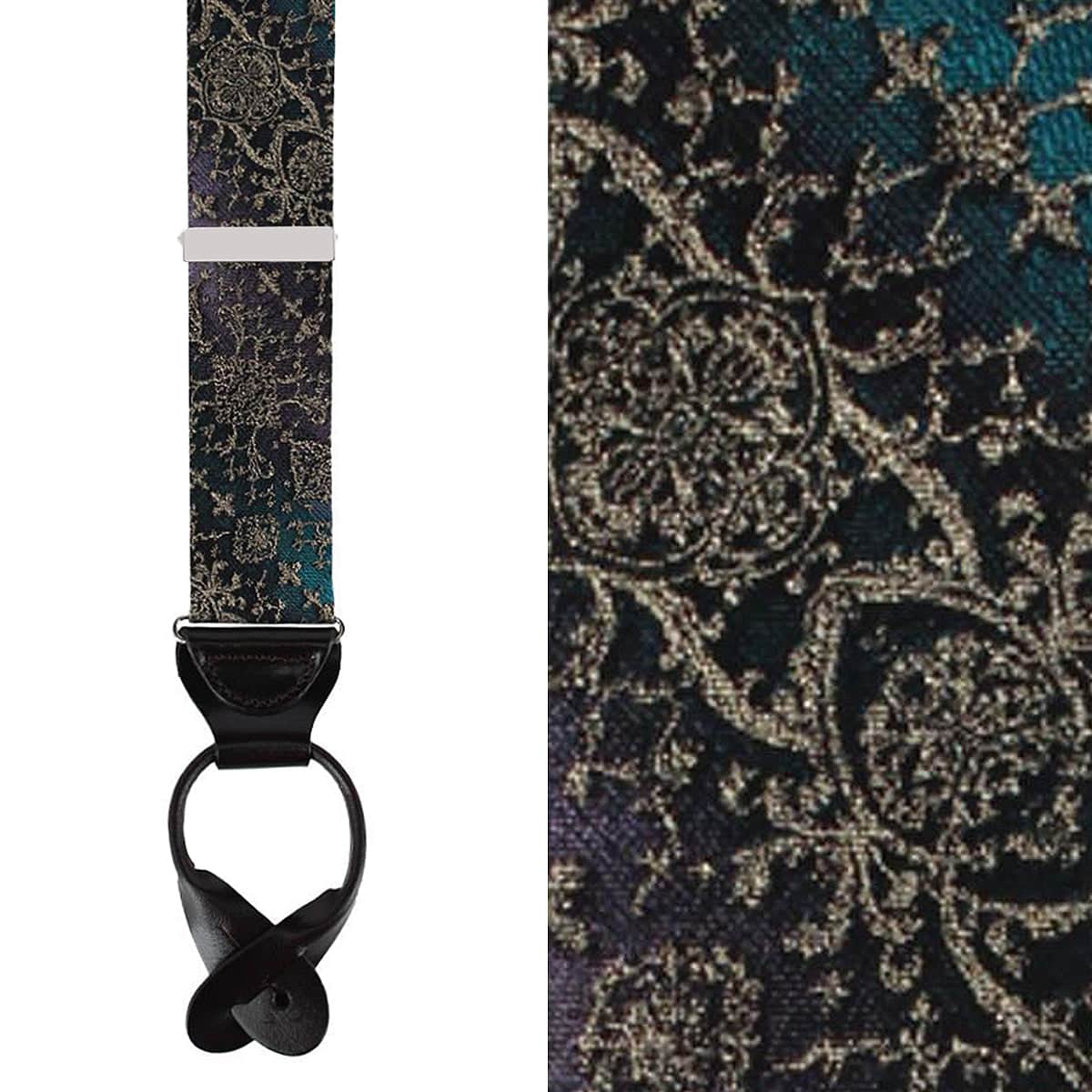The Spellbound Brocade Silk Button End Novelty Brace