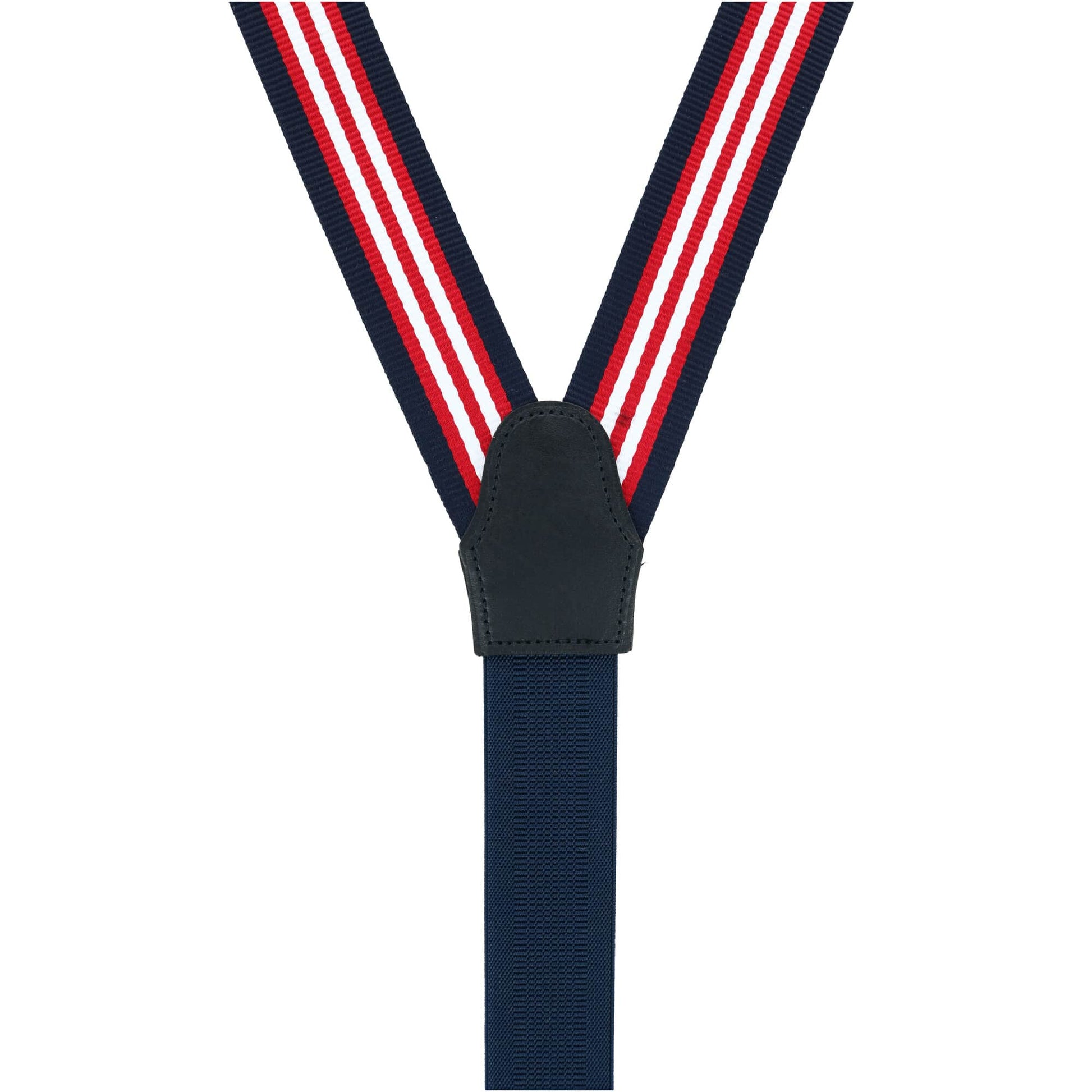 Sumner 35mm Grosgrain Weave Striped Button End Braces - Patriotic Stripe