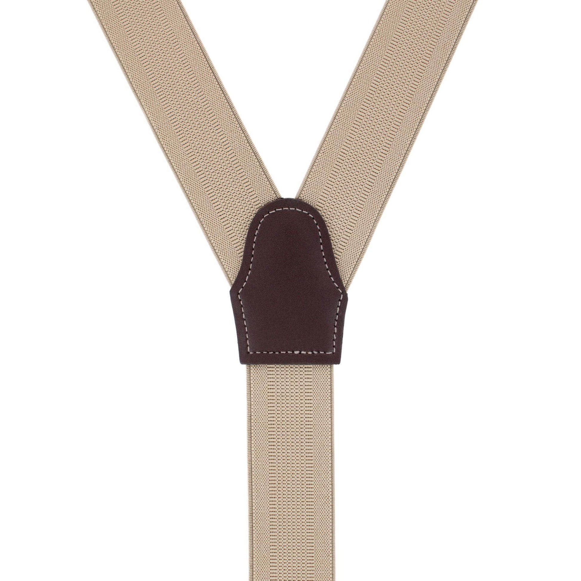 Classic Solid Color Convertible Braces 35mm Elastic - Khaki