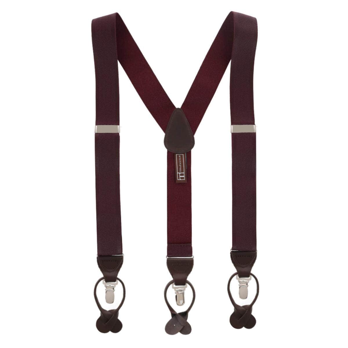 Classic Solid Color 38mm Convertible Braces by Trafalgar