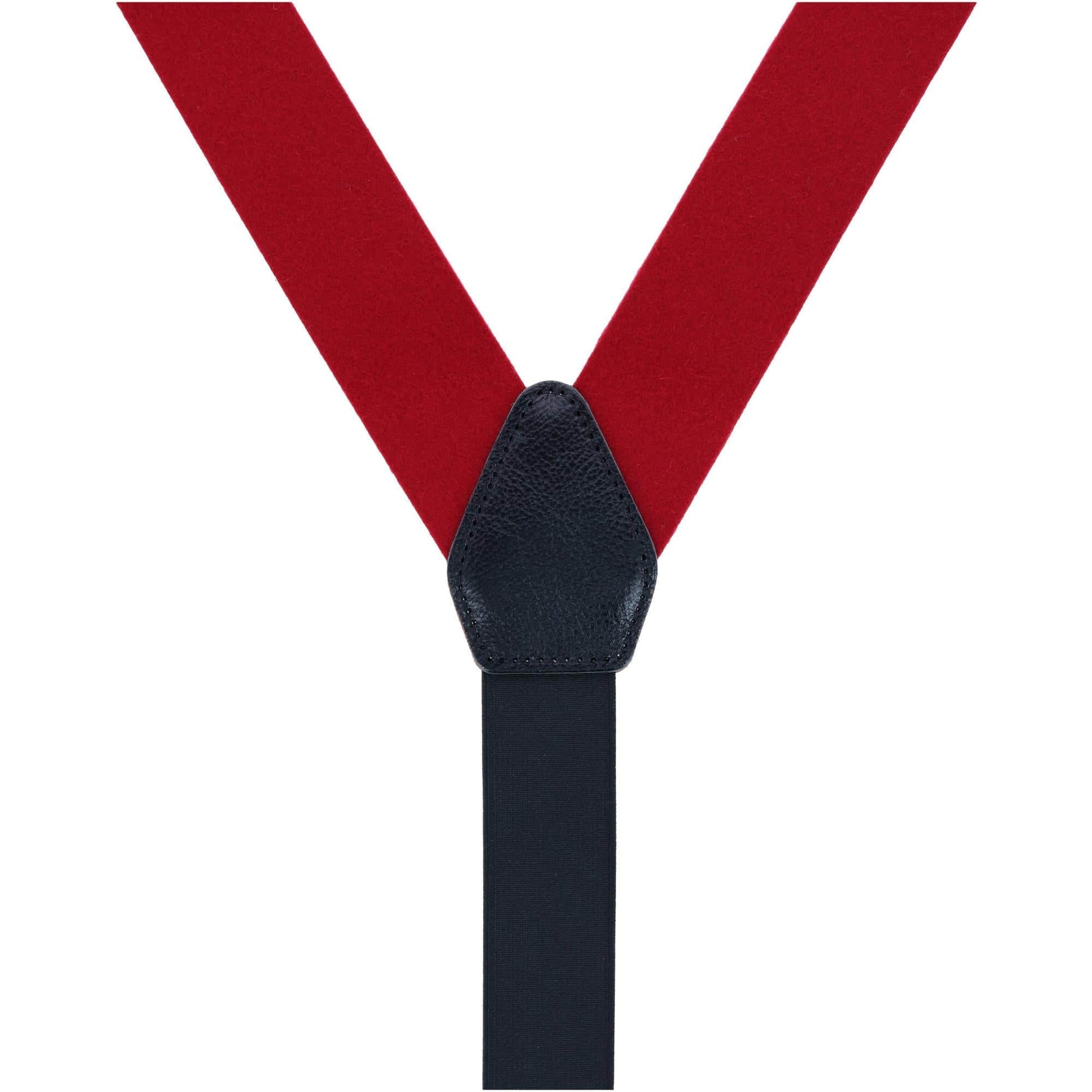 Kenton Felt Wool Convertible Braces - Red