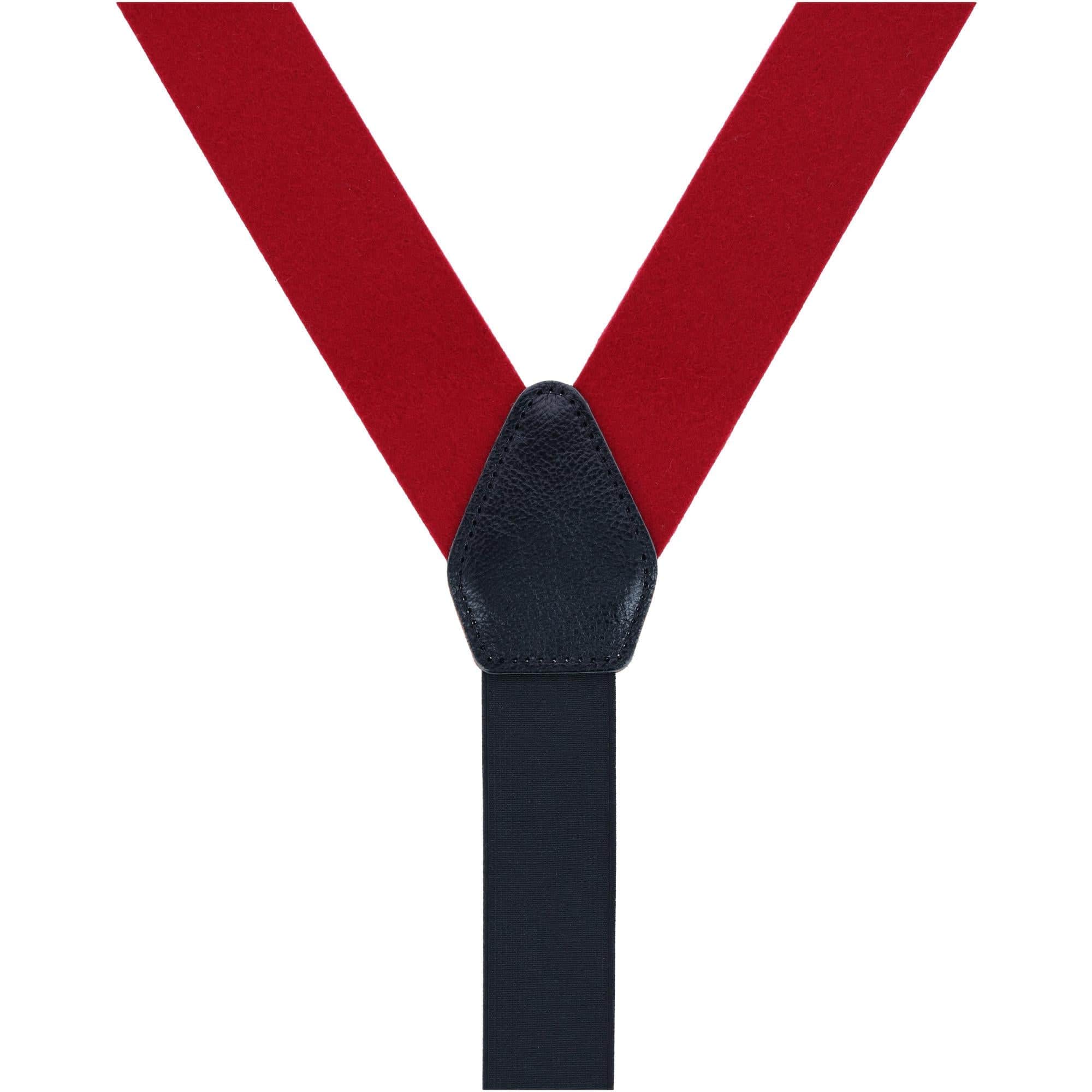Kenton Felt Wool Convertible Braces - Red