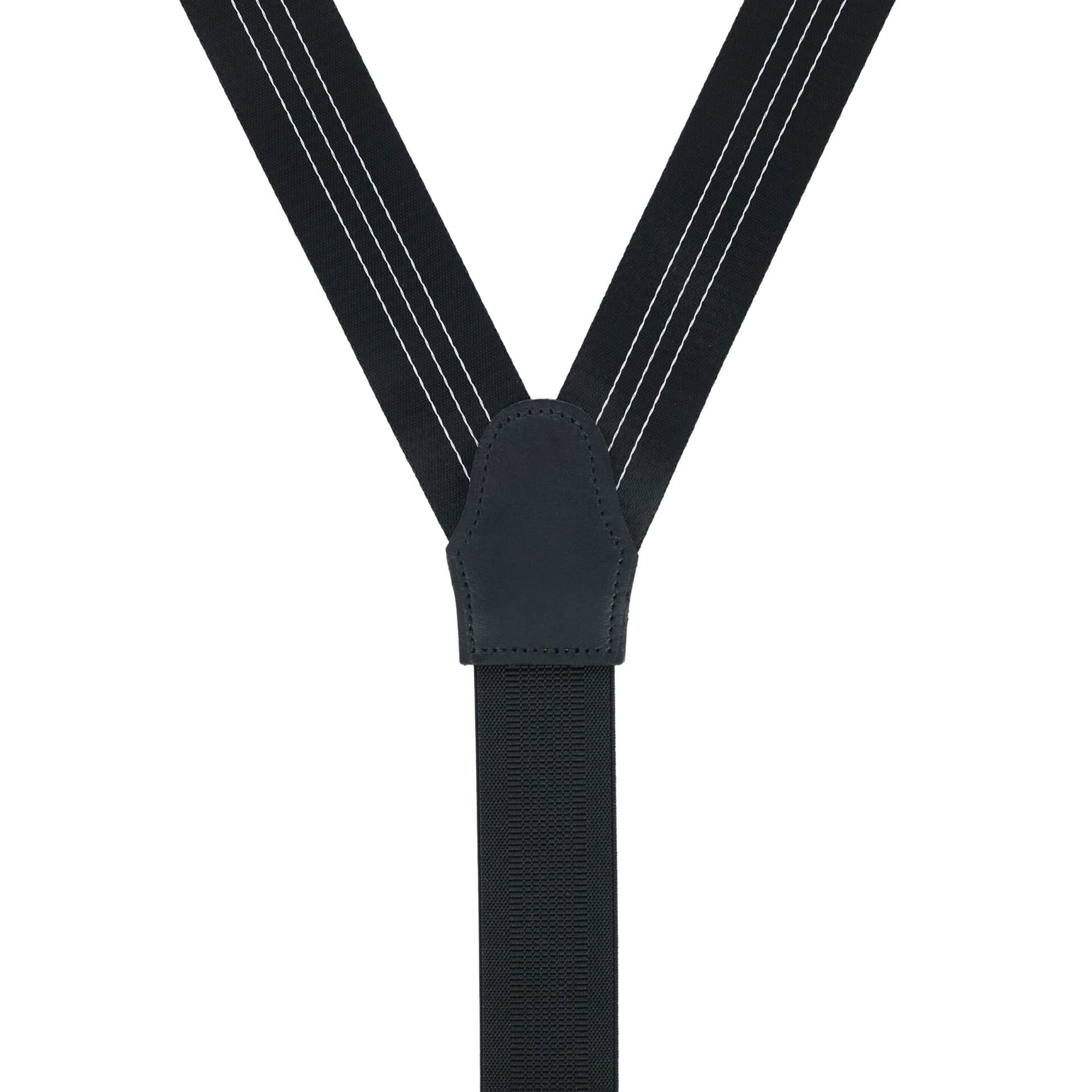 Fredrick 35mm Center Stripe Formal Braces - Black