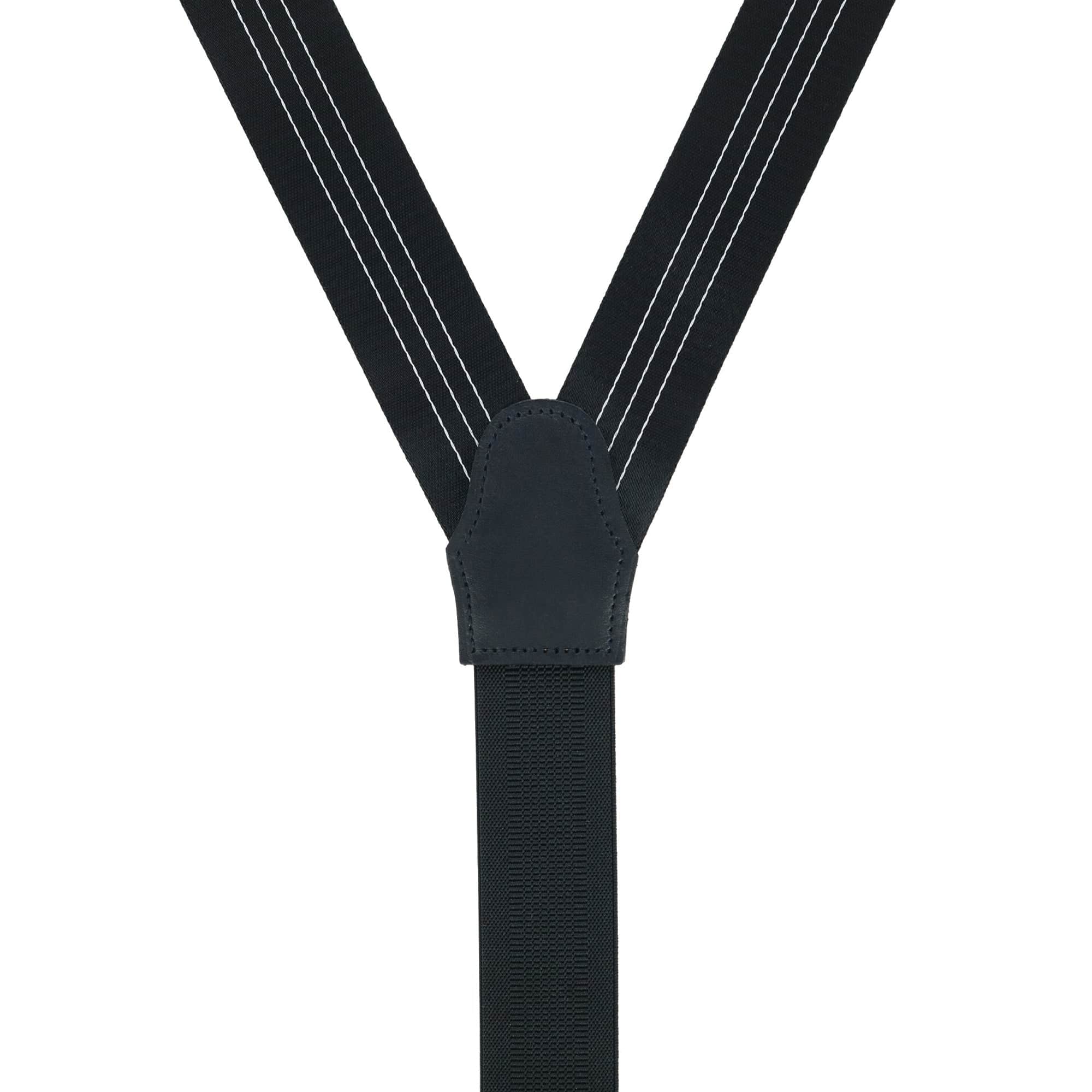 Fredrick 35mm Center Stripe Formal Braces - Black