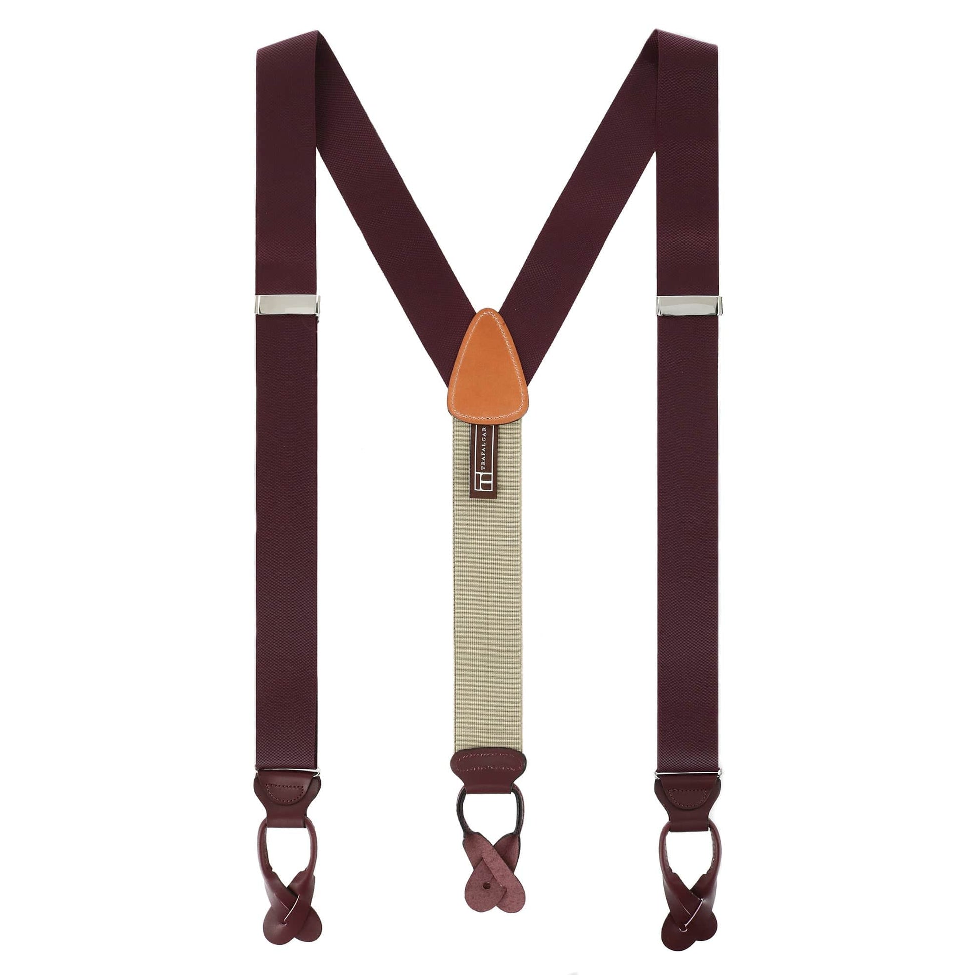 Big & Tall Hudson Solid Button End Braces
