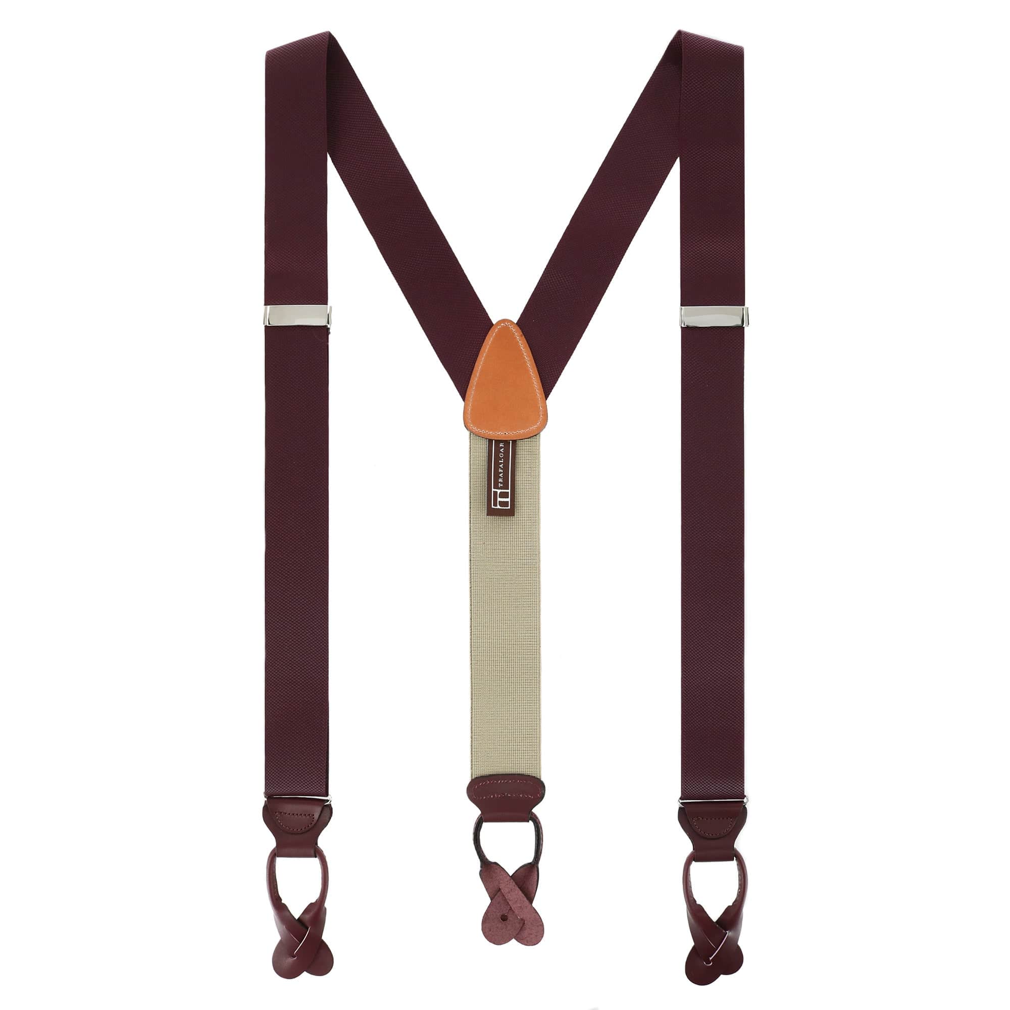Big & Tall Hudson Solid Button End Braces