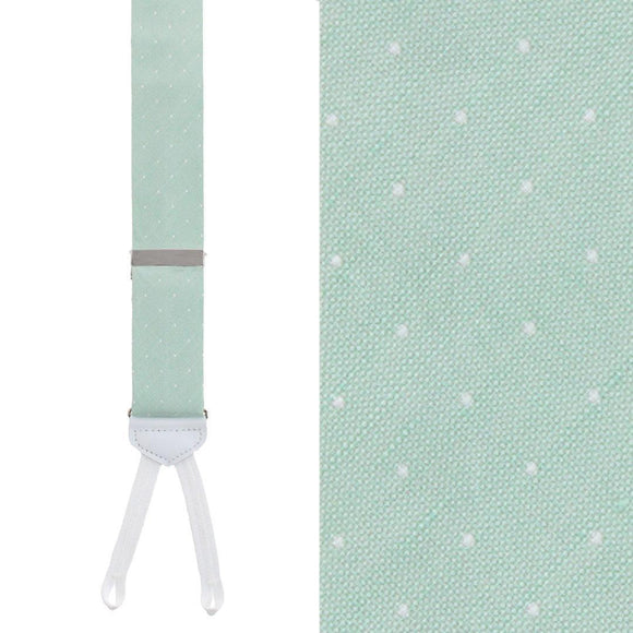 Light Green with Polka Dots