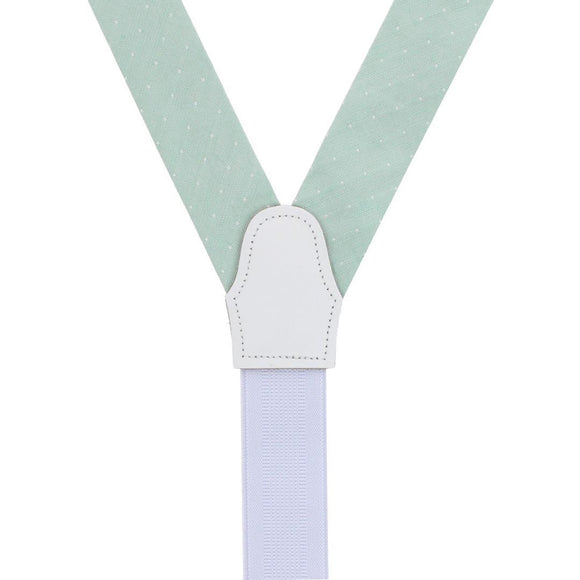 Light Green with Polka Dots