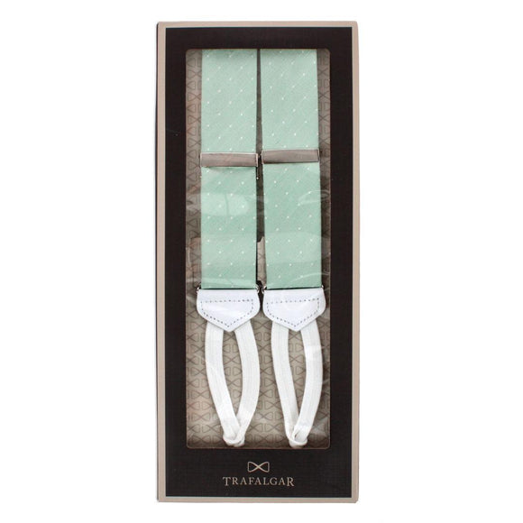 Light Green with Polka Dots