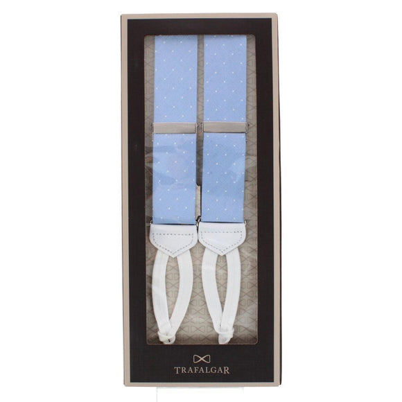 Light Blue with Polka Dots