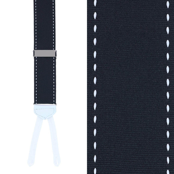 Big & Tall Freeman Edge Stitching Formal End Ribbon Braces