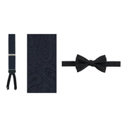 Banbury Tone on Tone Paisley Silk Braces & Bow Tie Bundle