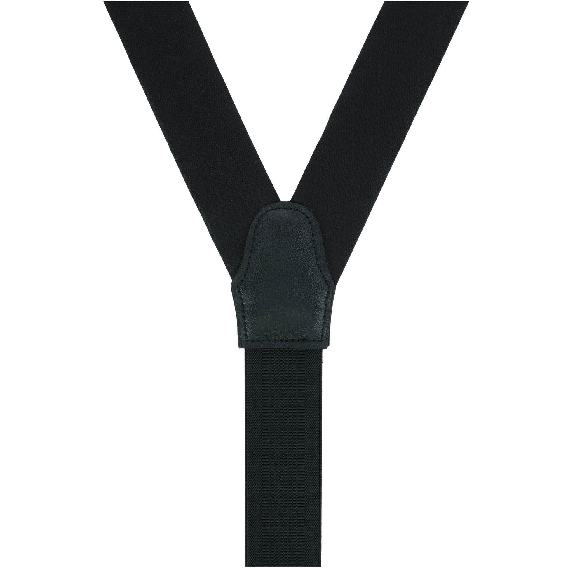 Big & Tall Monte Bello Interlocked Silk Formal Braces - Black
