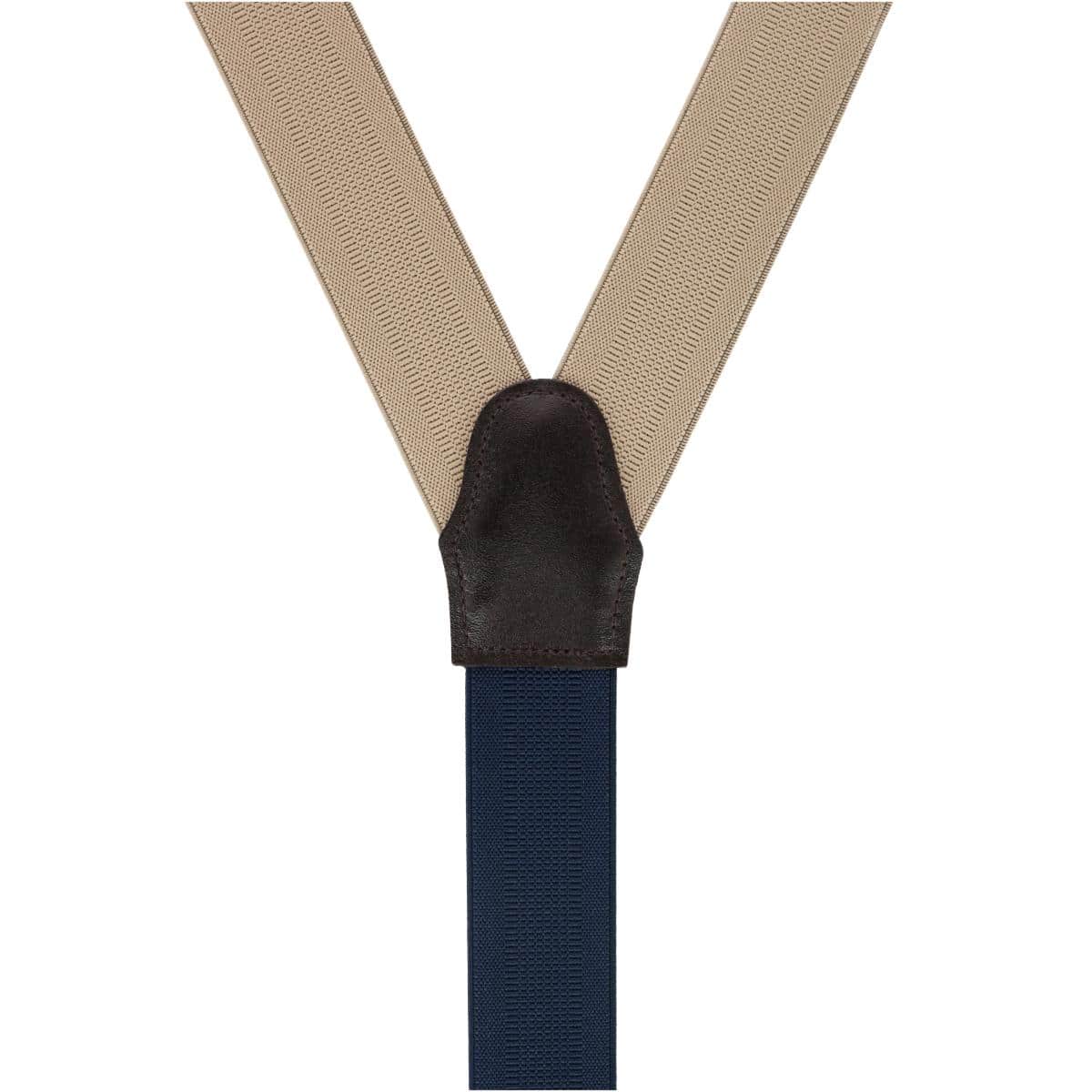 Big & Tall Classic Stretch Button End Braces - Khaki