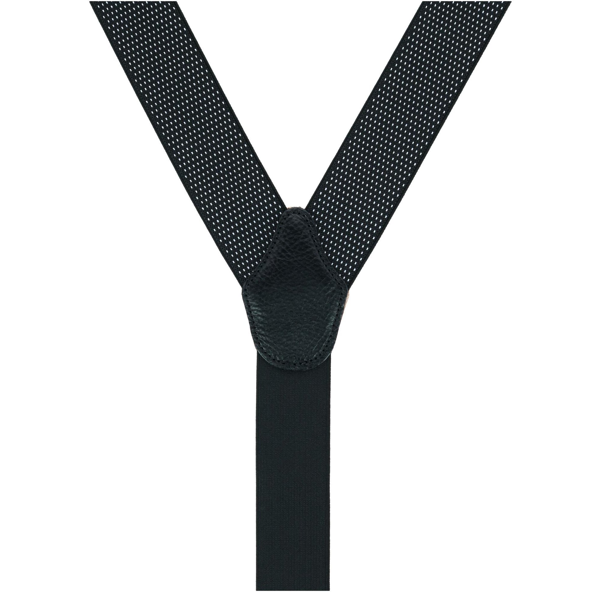 Big & Tall Napier Elastic Convertible Braces - Black