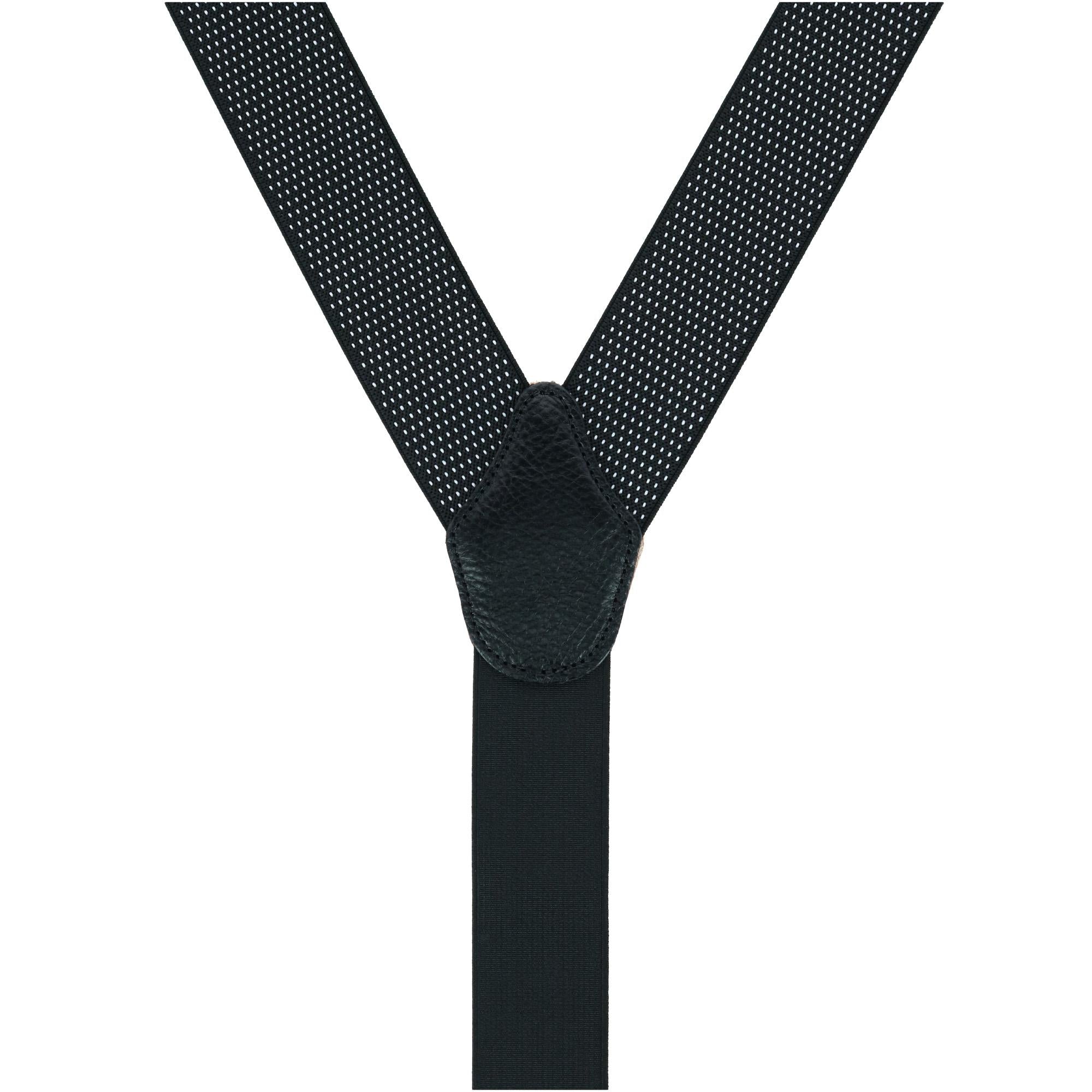 Big & Tall Napier Elastic Convertible Braces - Black