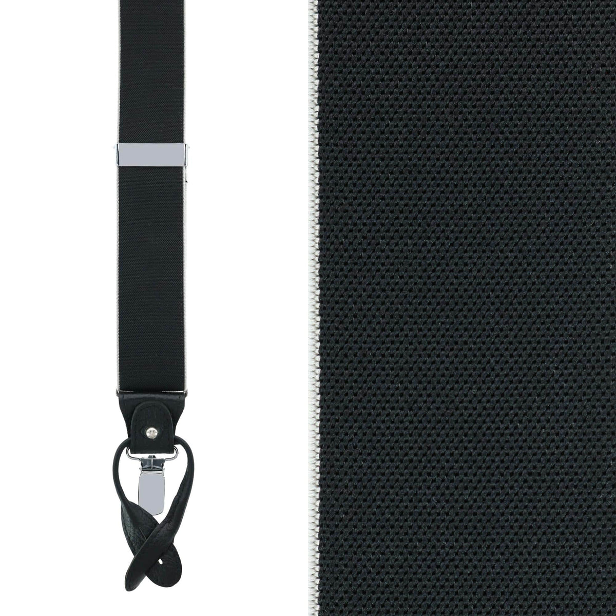 Big & Tall Maddox 35mm Convertible Braces - Black